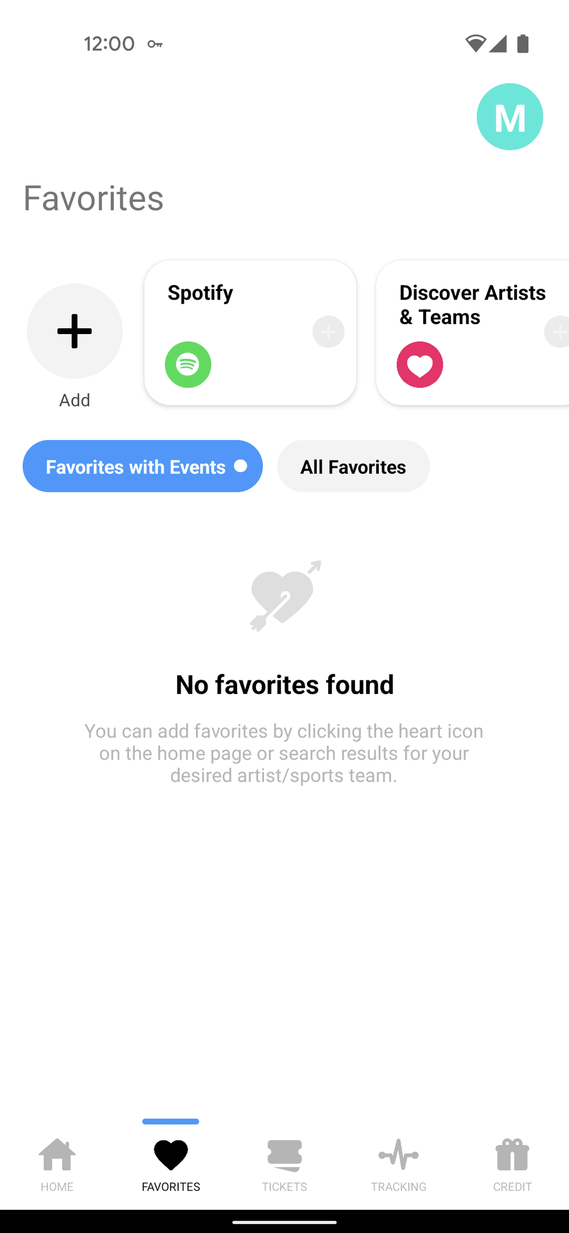 TickPick Android Entertainment interface screenshot 5
