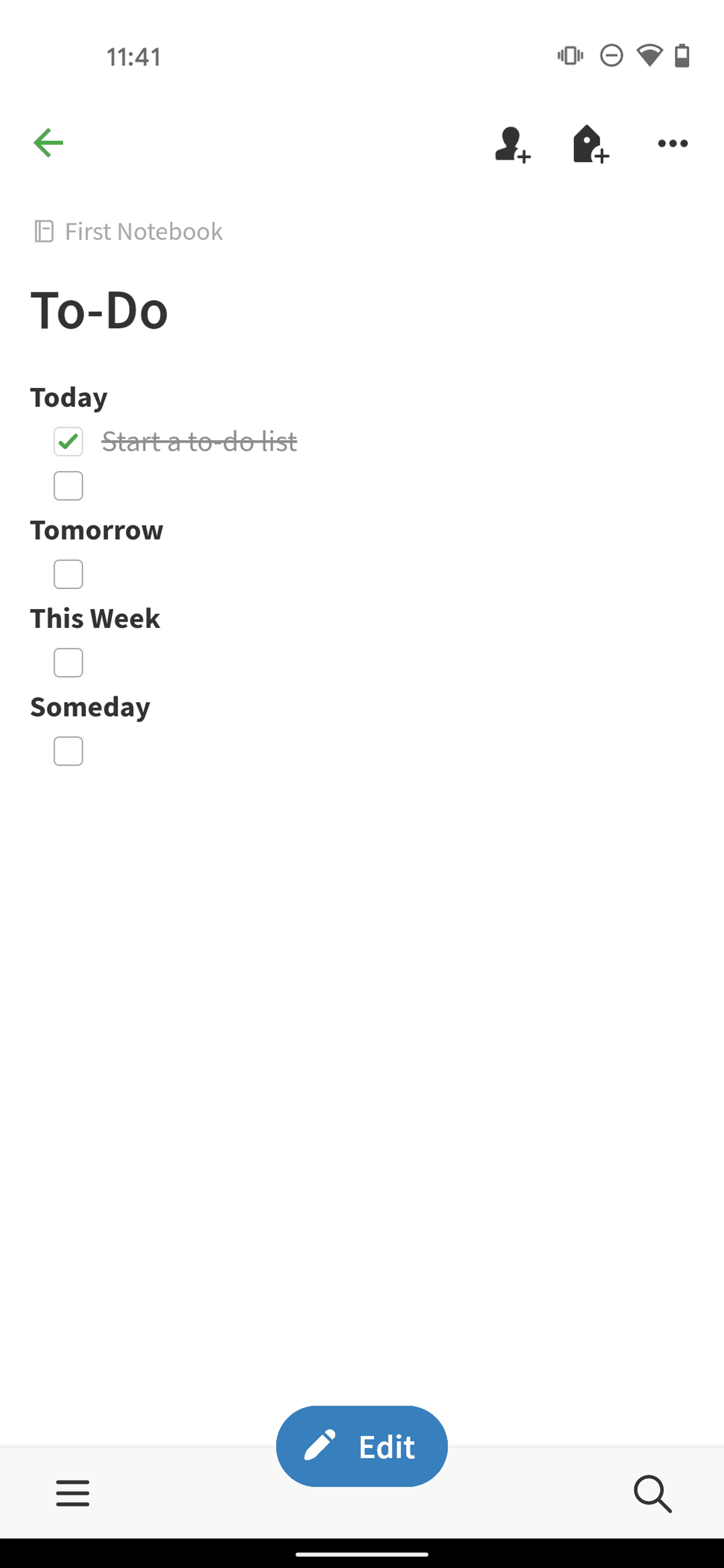 Evernote Android Productivity interface screenshot 22
