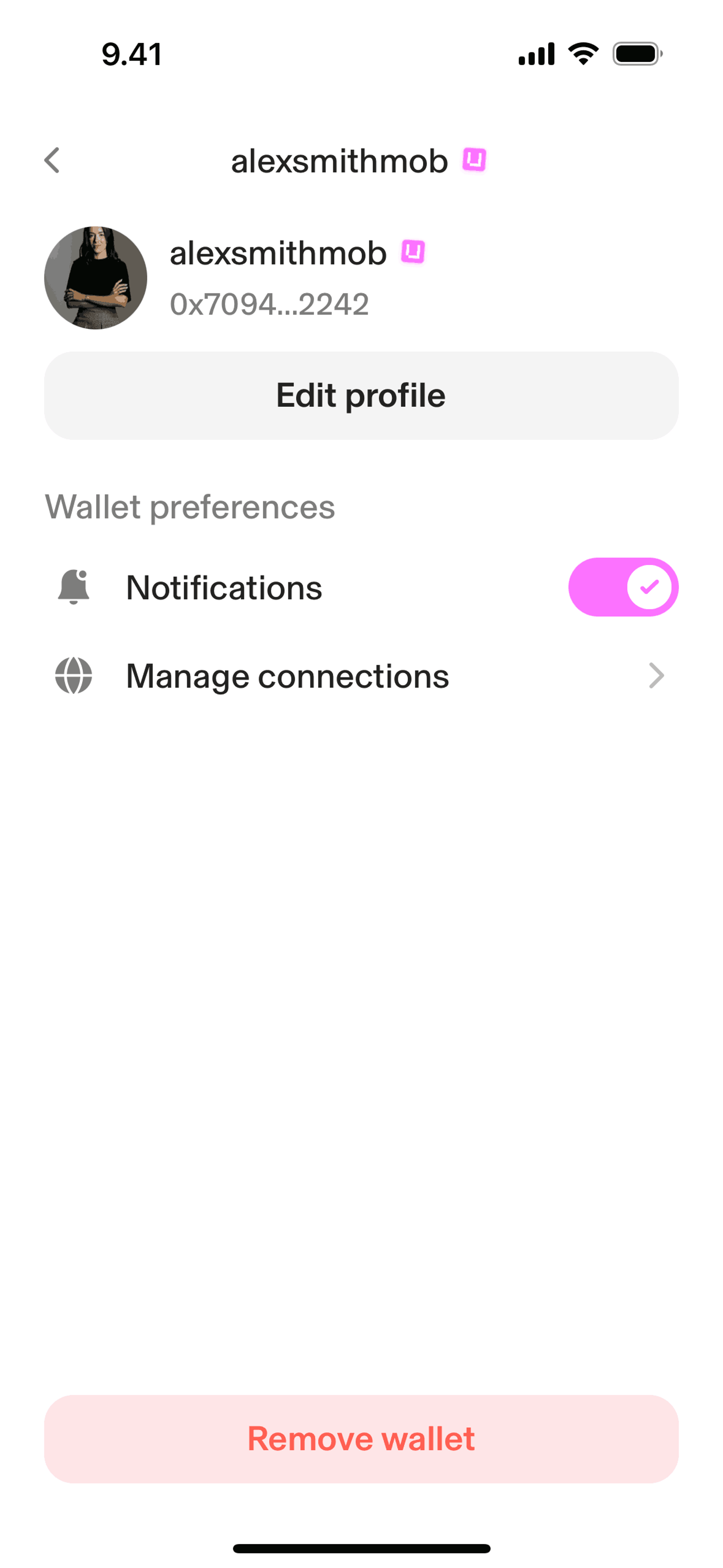 Uniswap iOS Finance interface screenshot 6