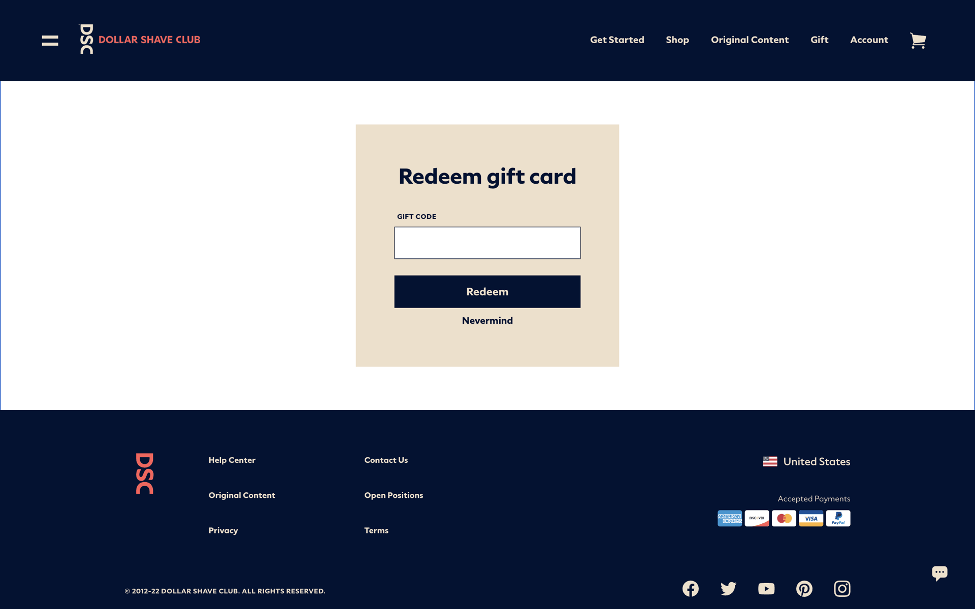 Dollar Shave Club Web Lifestyle interface screenshot 13