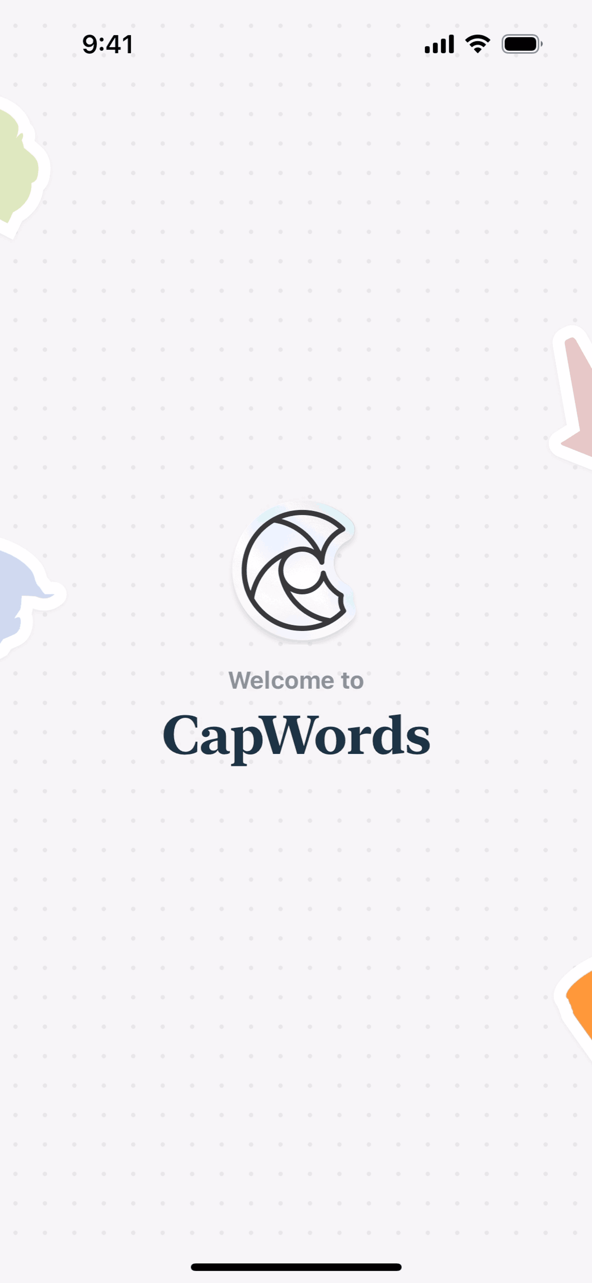 CapWords iOS AI interface screenshot 1