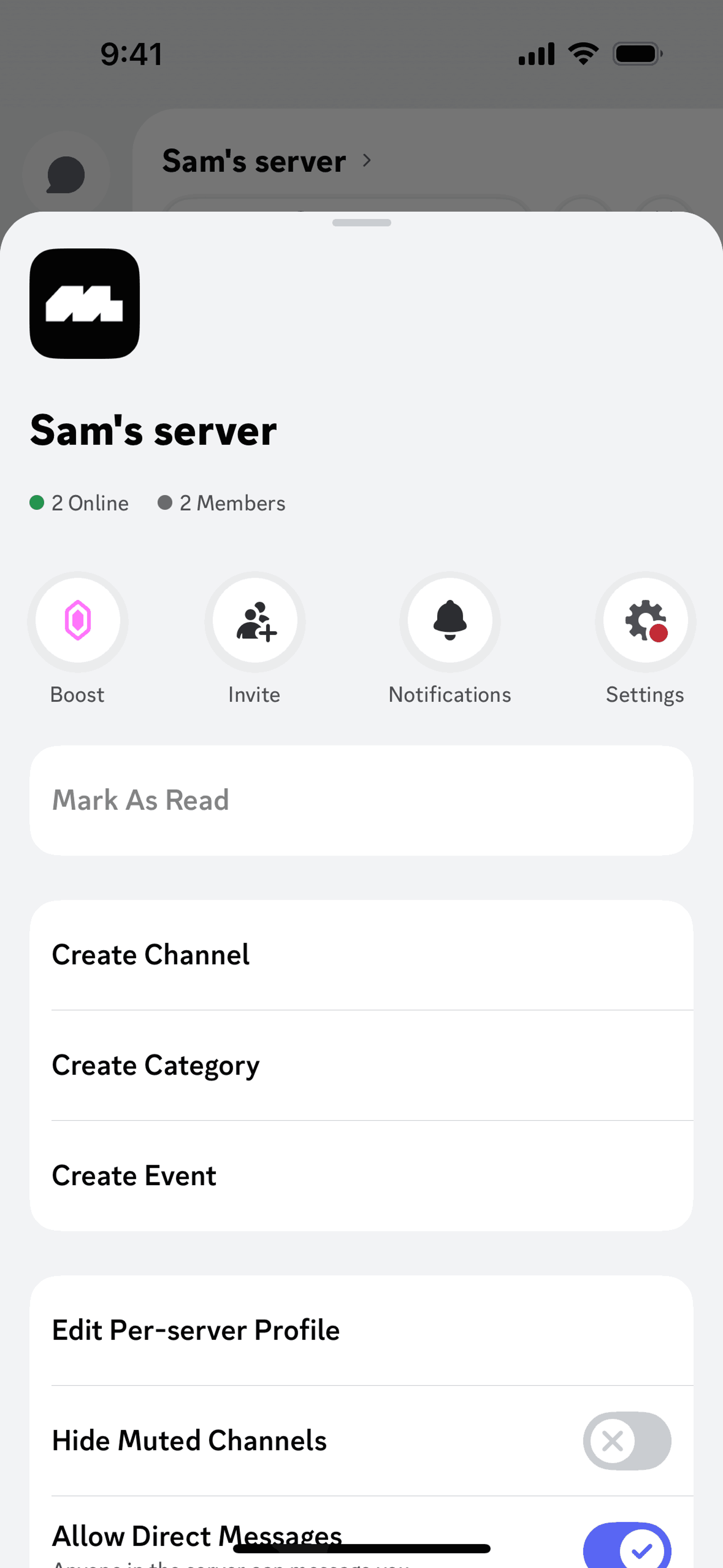 Discord iOS Social Networking interface screenshot 8