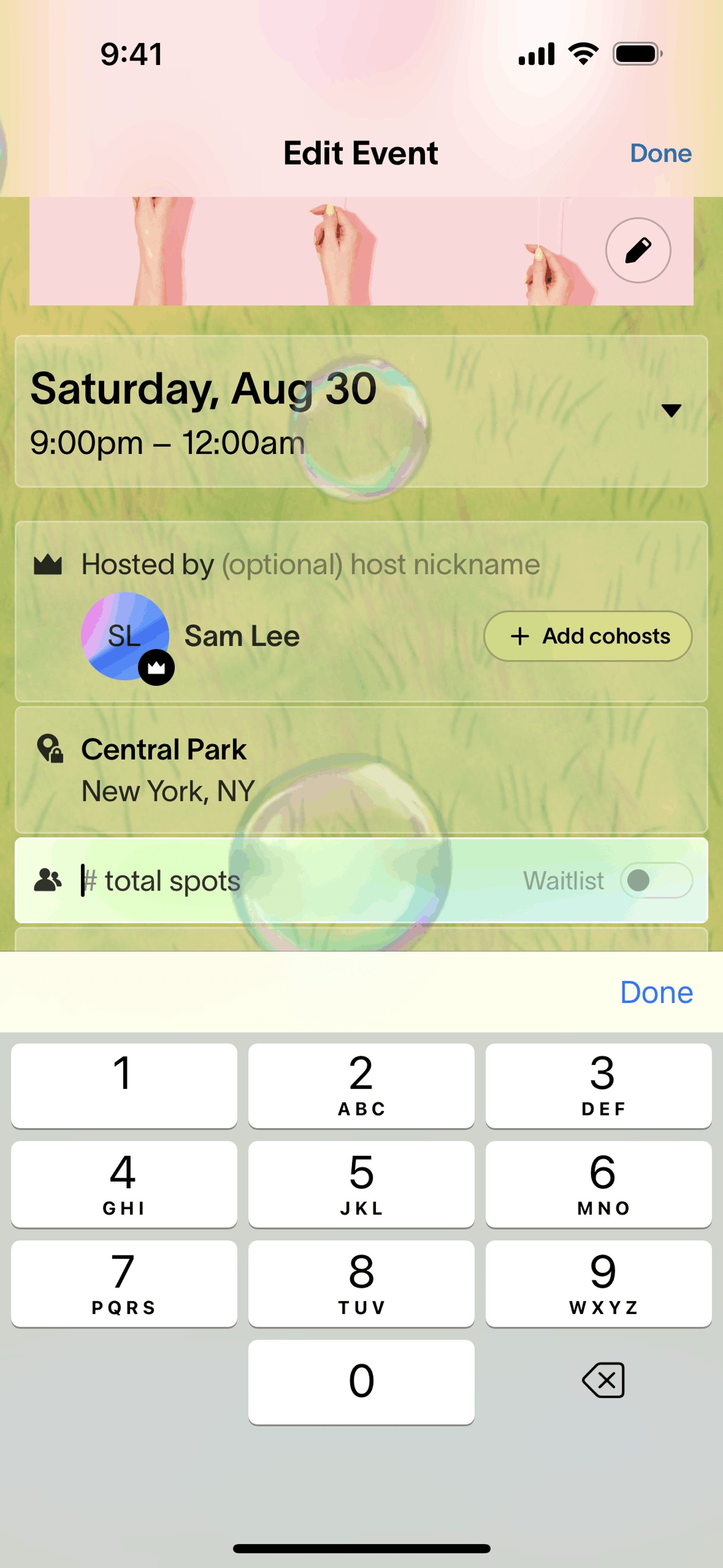 Partiful iOS Lifestyle interface screenshot 7