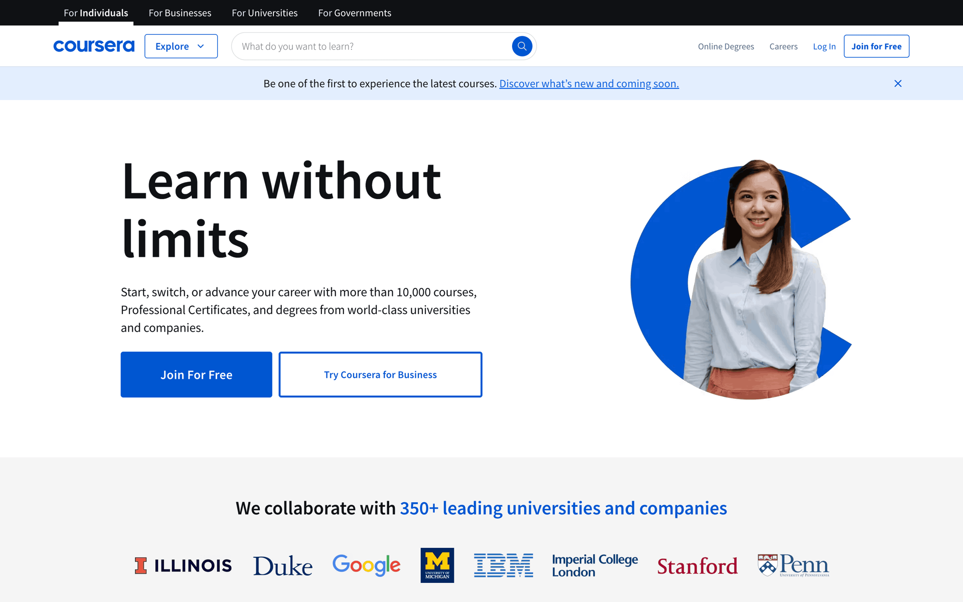 Coursera Web Education interface screenshot 1
