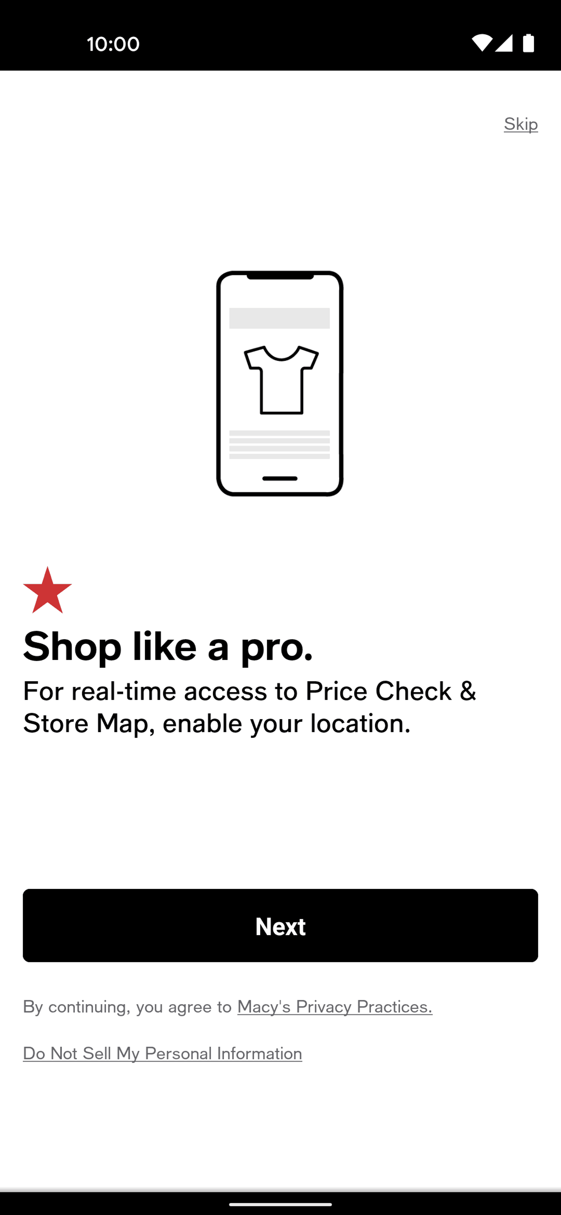 Macy's Android Shopping interface screenshot 2