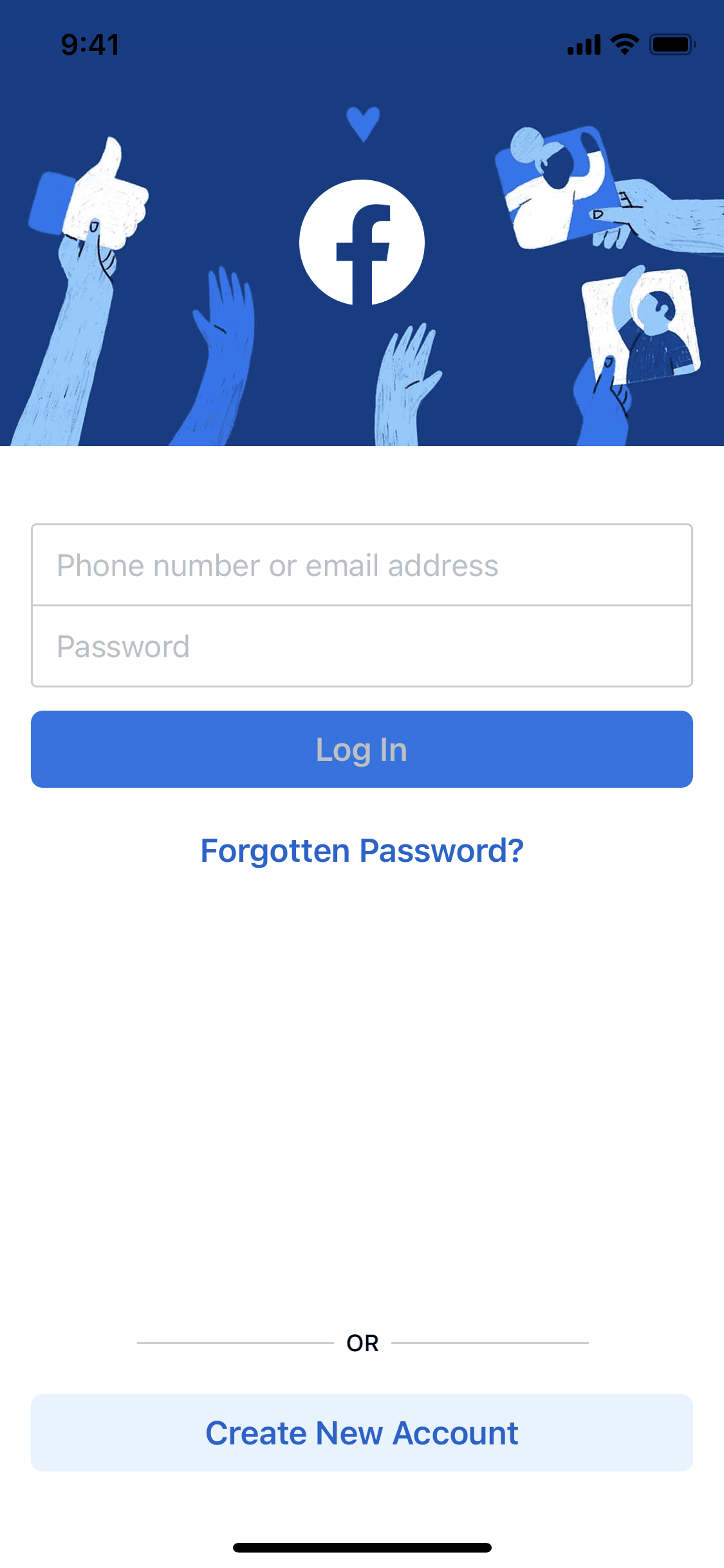 Facebook iOS Social Networking interface screenshot 6