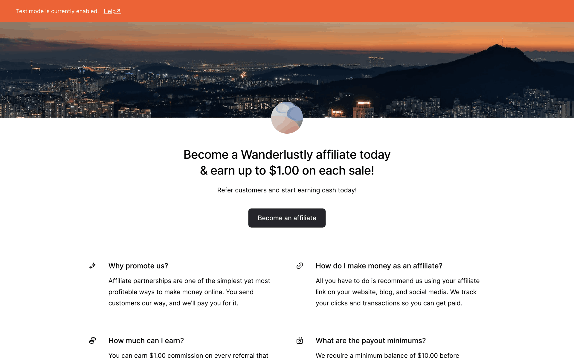 Lemon Squeezy Web Business interface screenshot 3
