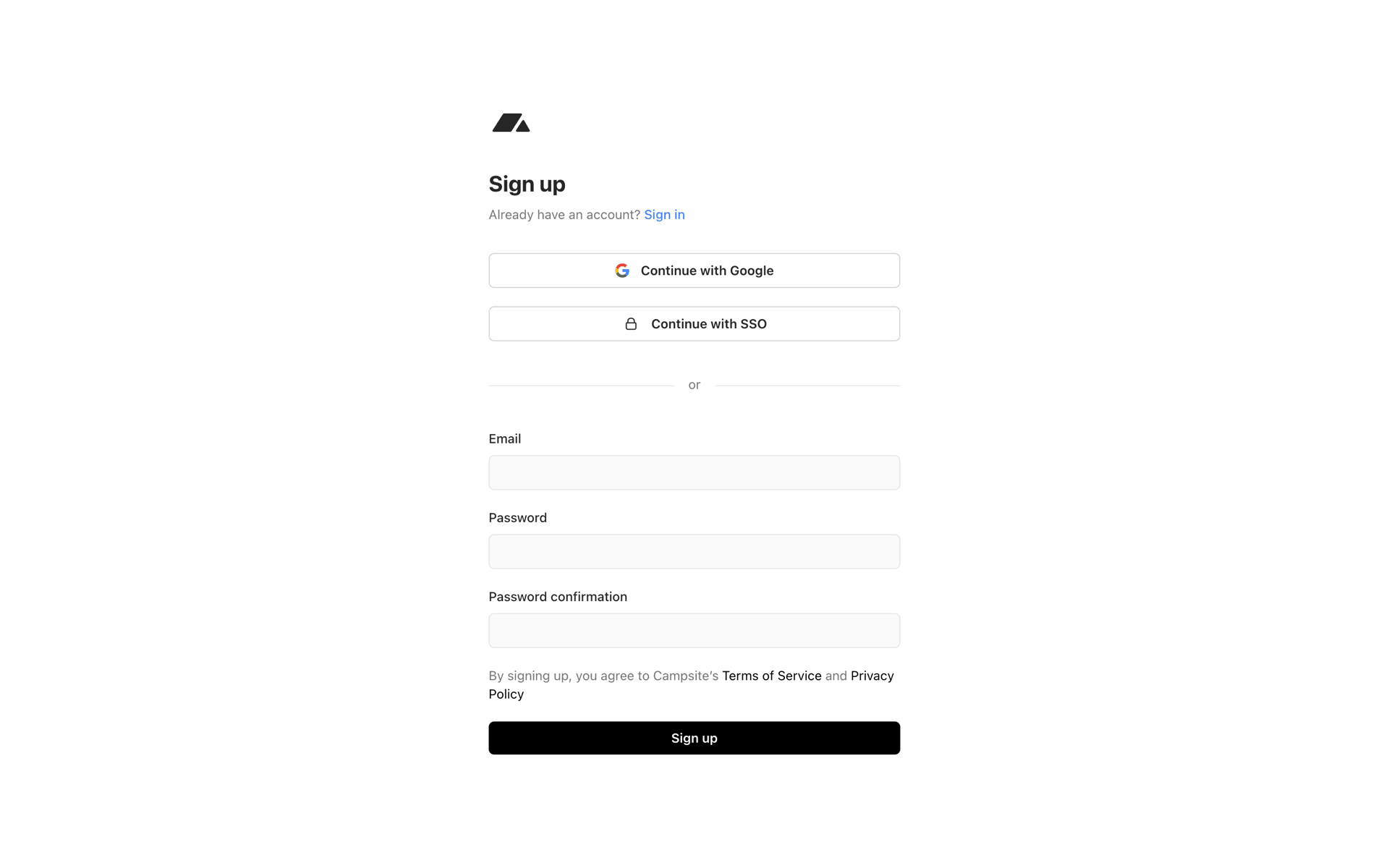 Campsite Web Productivity interface screenshot 5