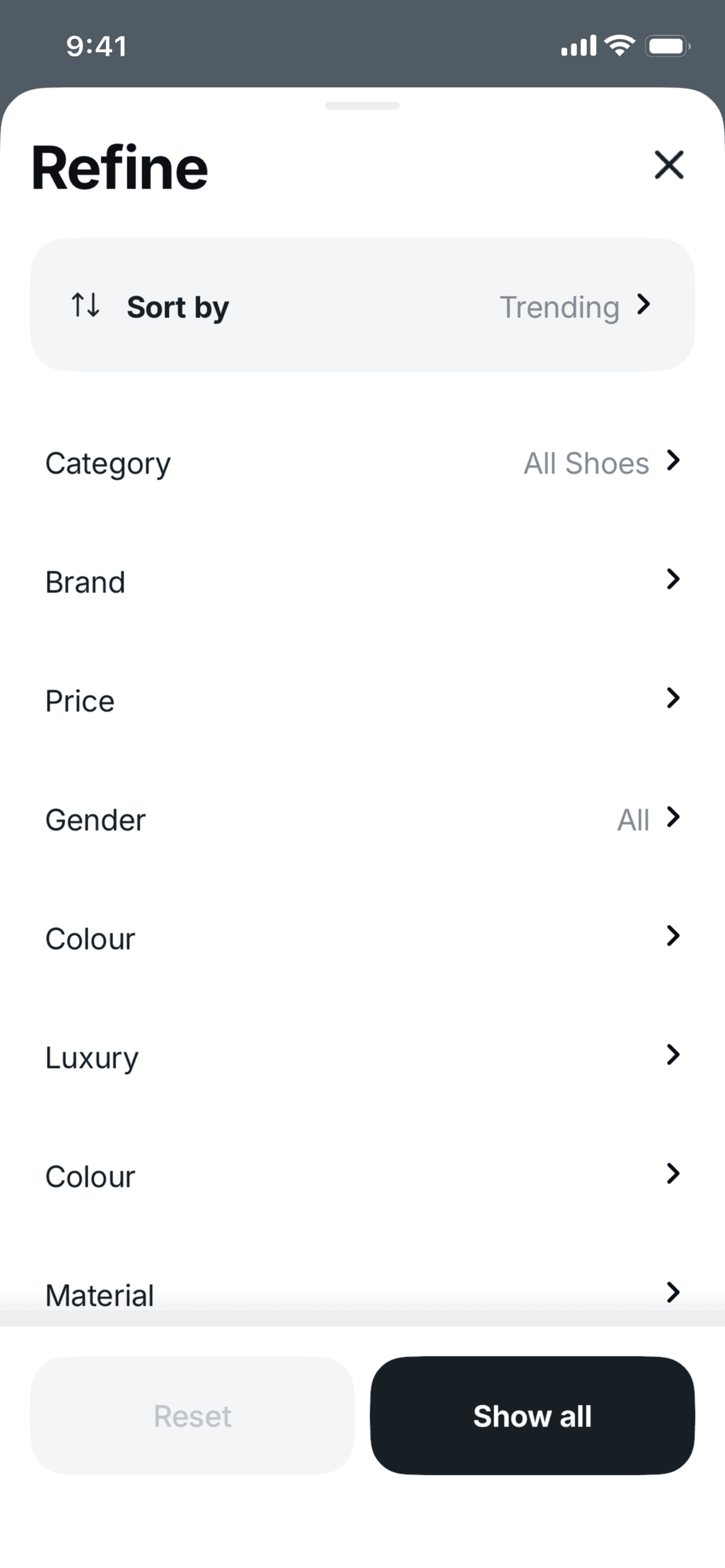 Tabby iOS Finance interface screenshot 7
