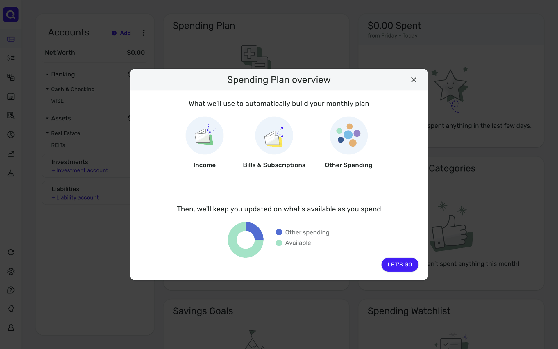 Quicken Web Finance interface screenshot 9