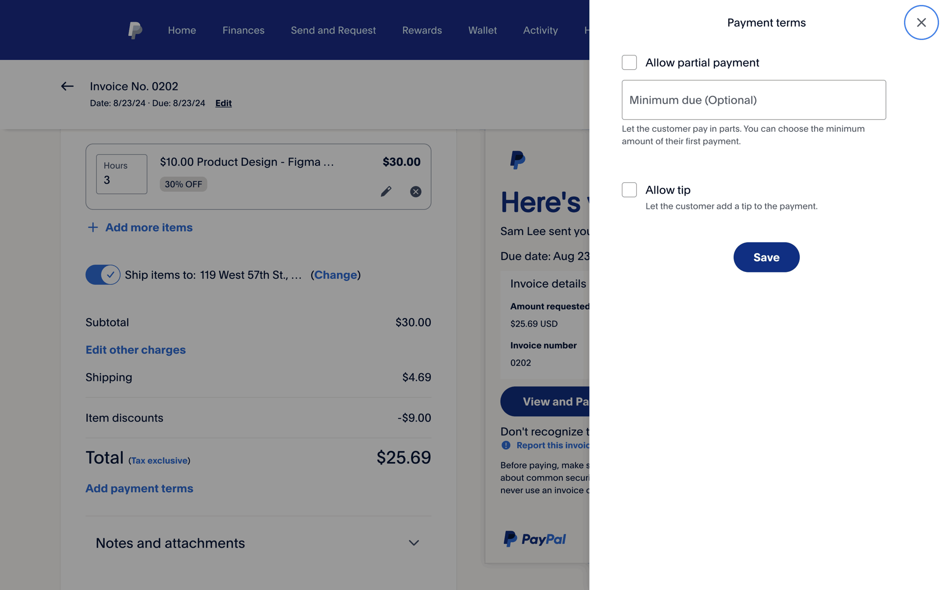 PayPal Web Finance interface screenshot 9