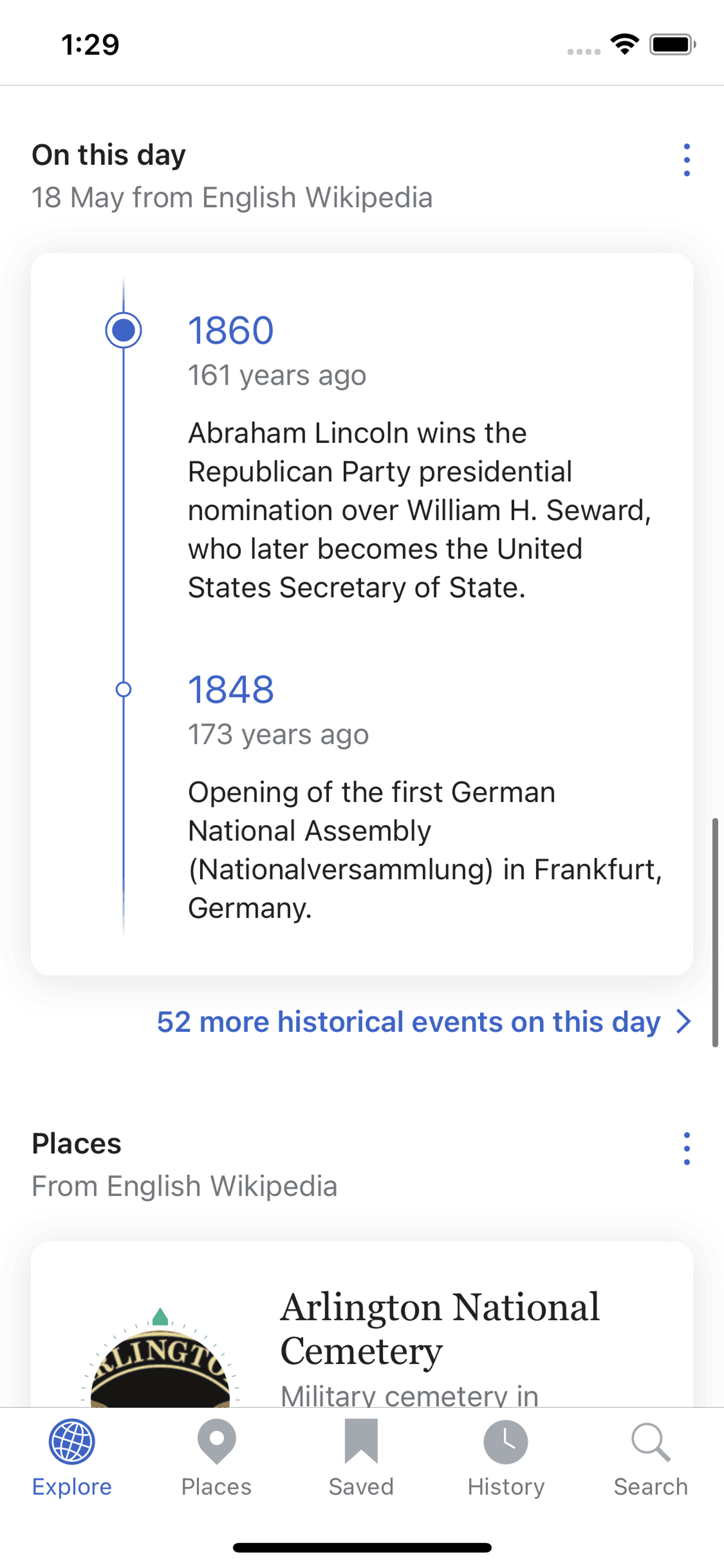 Wikipedia iOS Reference interface screenshot 17