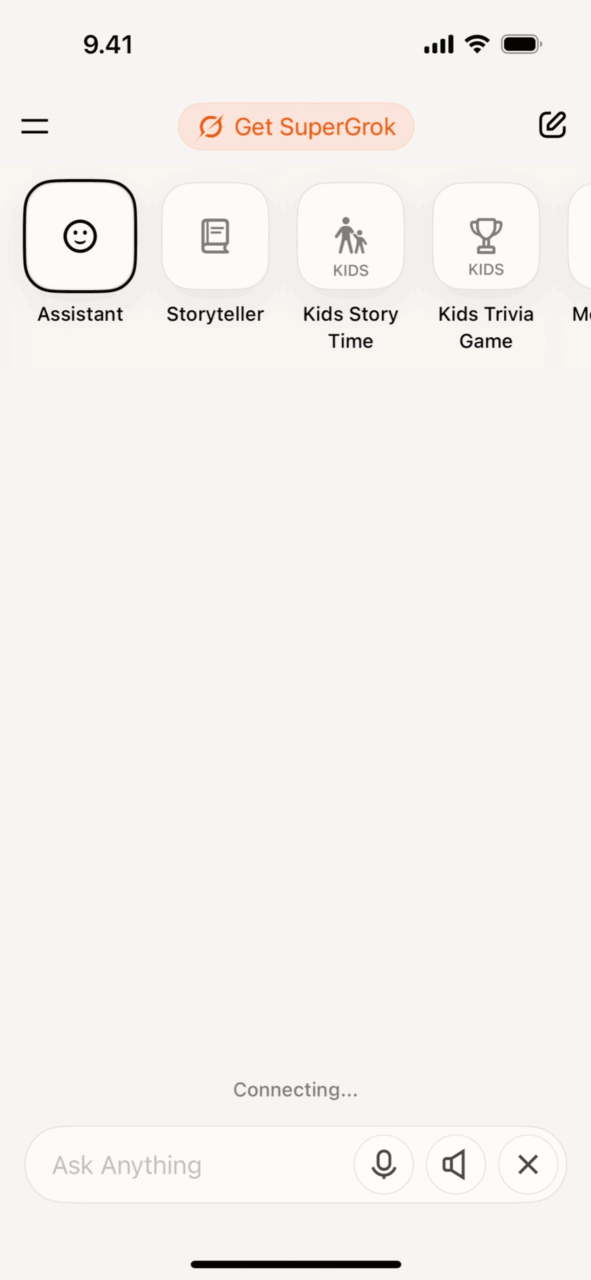 Grok iOS AI interface screenshot 13