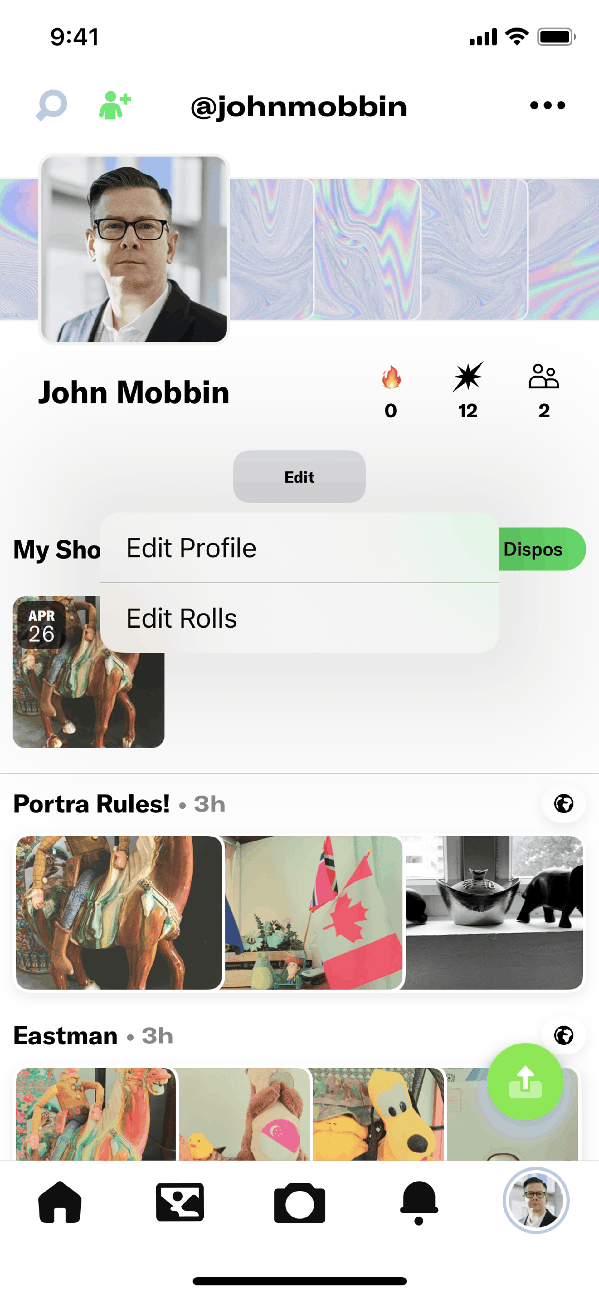 Dispo iOS Photo & Video interface screenshot 14