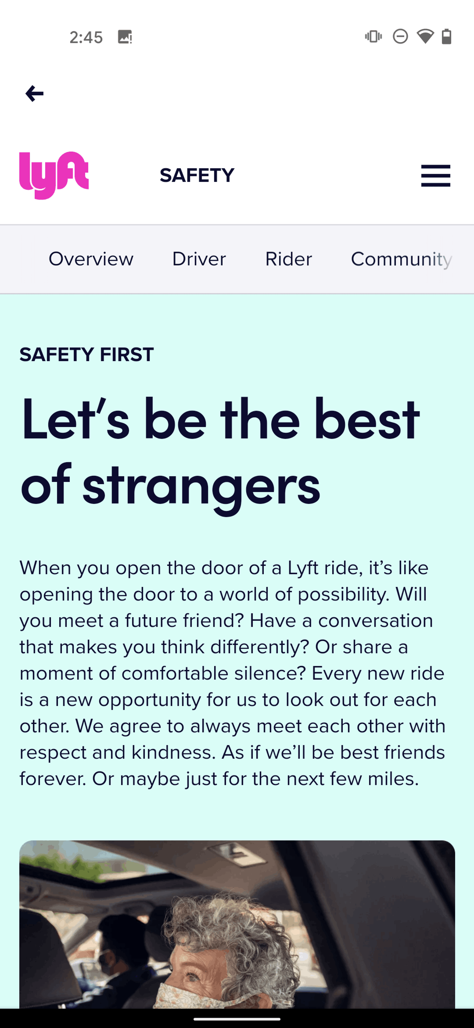Lyft Android Travel & Transportation interface screenshot 23