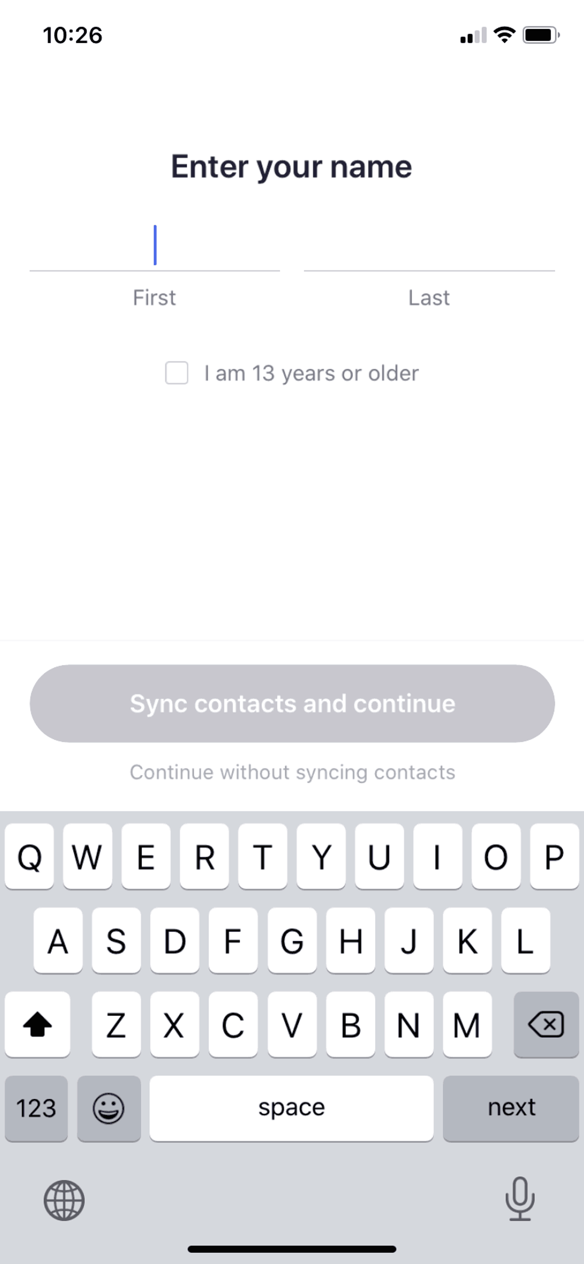 IRL iOS Social Networking interface screenshot 3