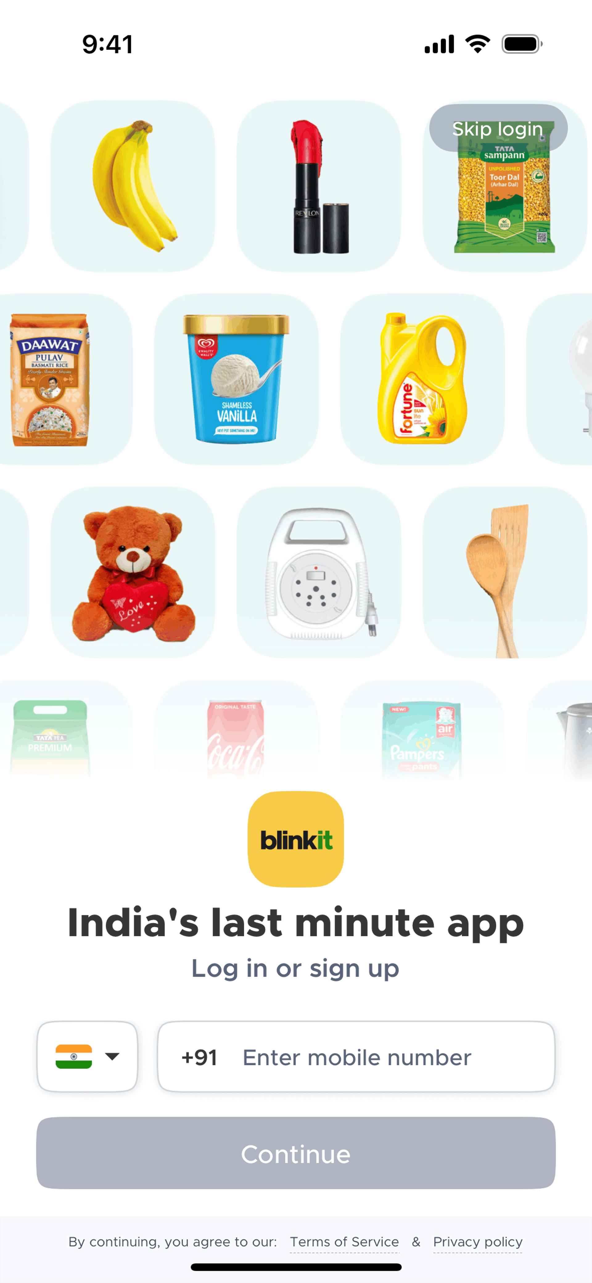 Blinkit iOS Food & Drink interface screenshot 5
