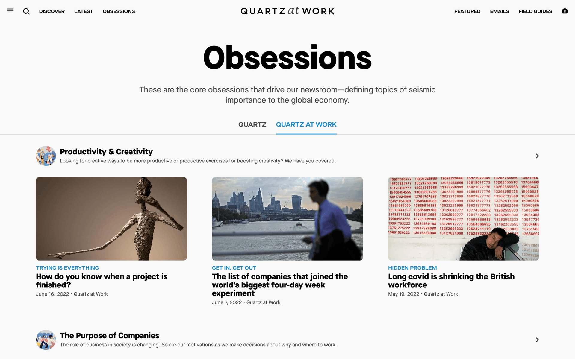 Quartz Web News interface screenshot 19