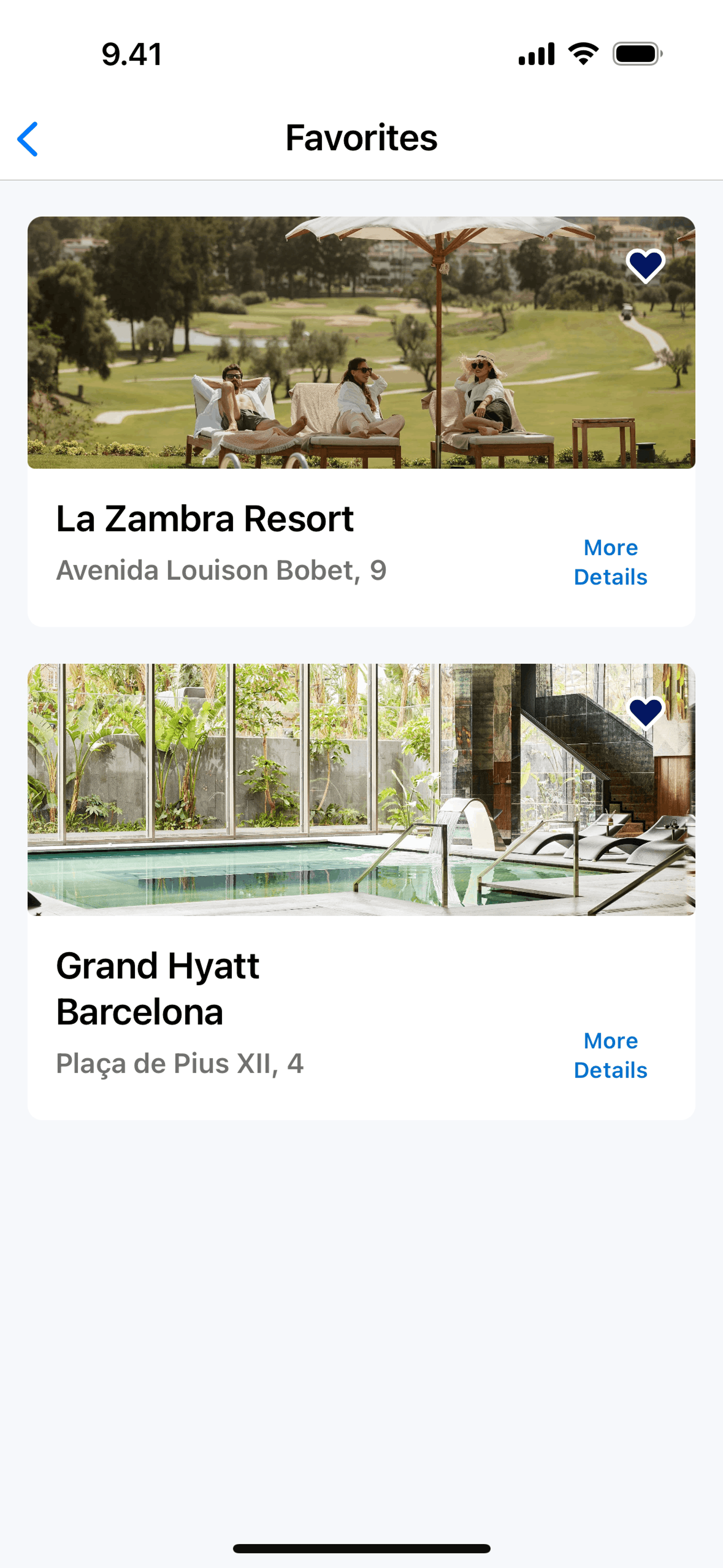 World of Hyatt iOS Travel & Transportation interface screenshot 23