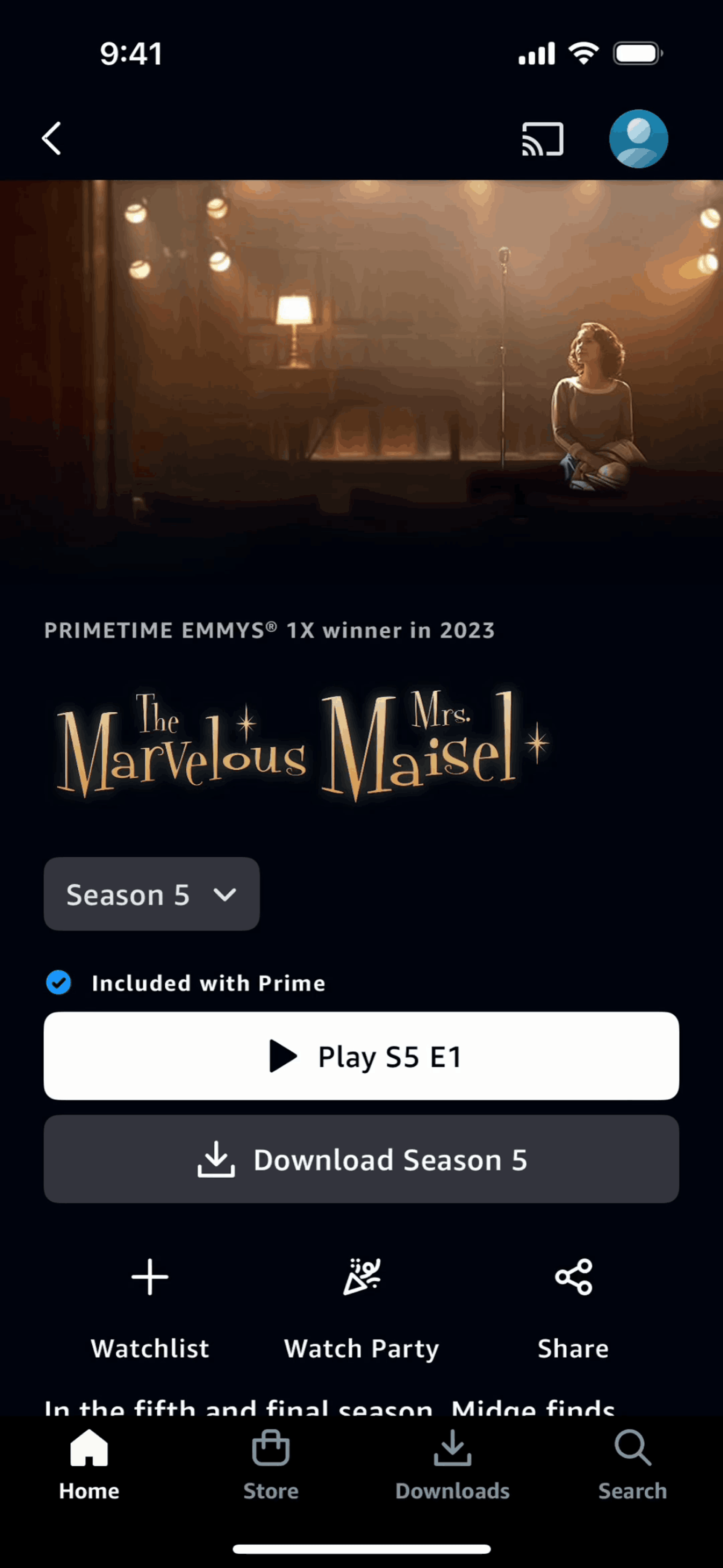 Prime Video iOS Entertainment interface screenshot 4
