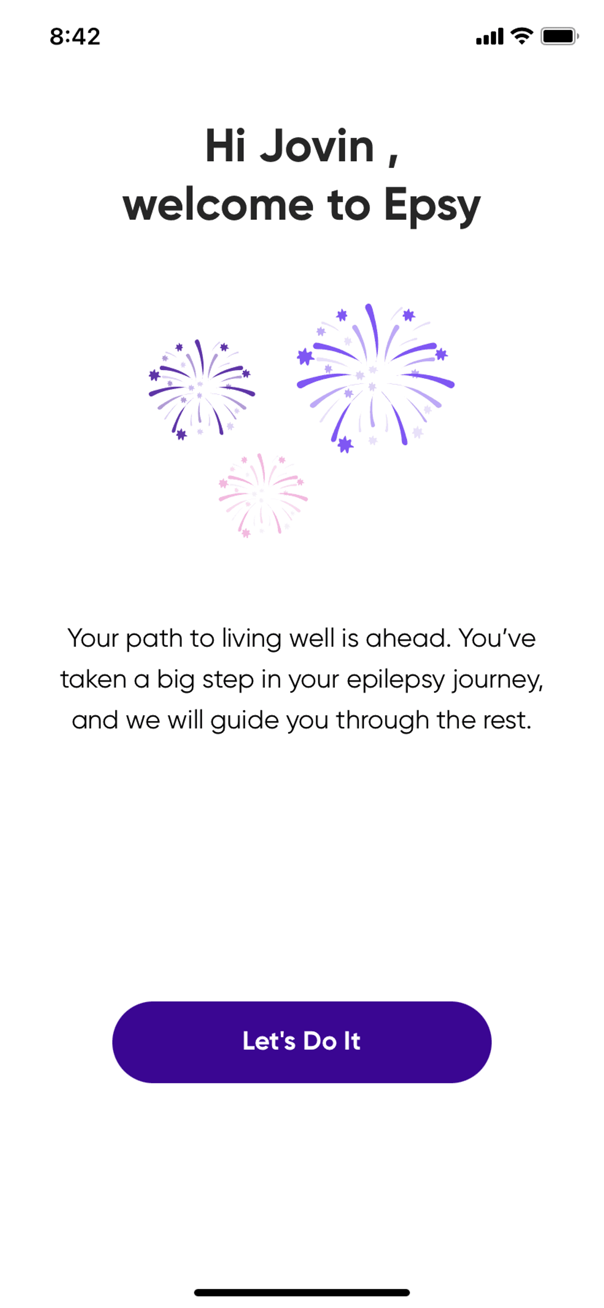 Epsy iOS Health & Fitness interface screenshot 8