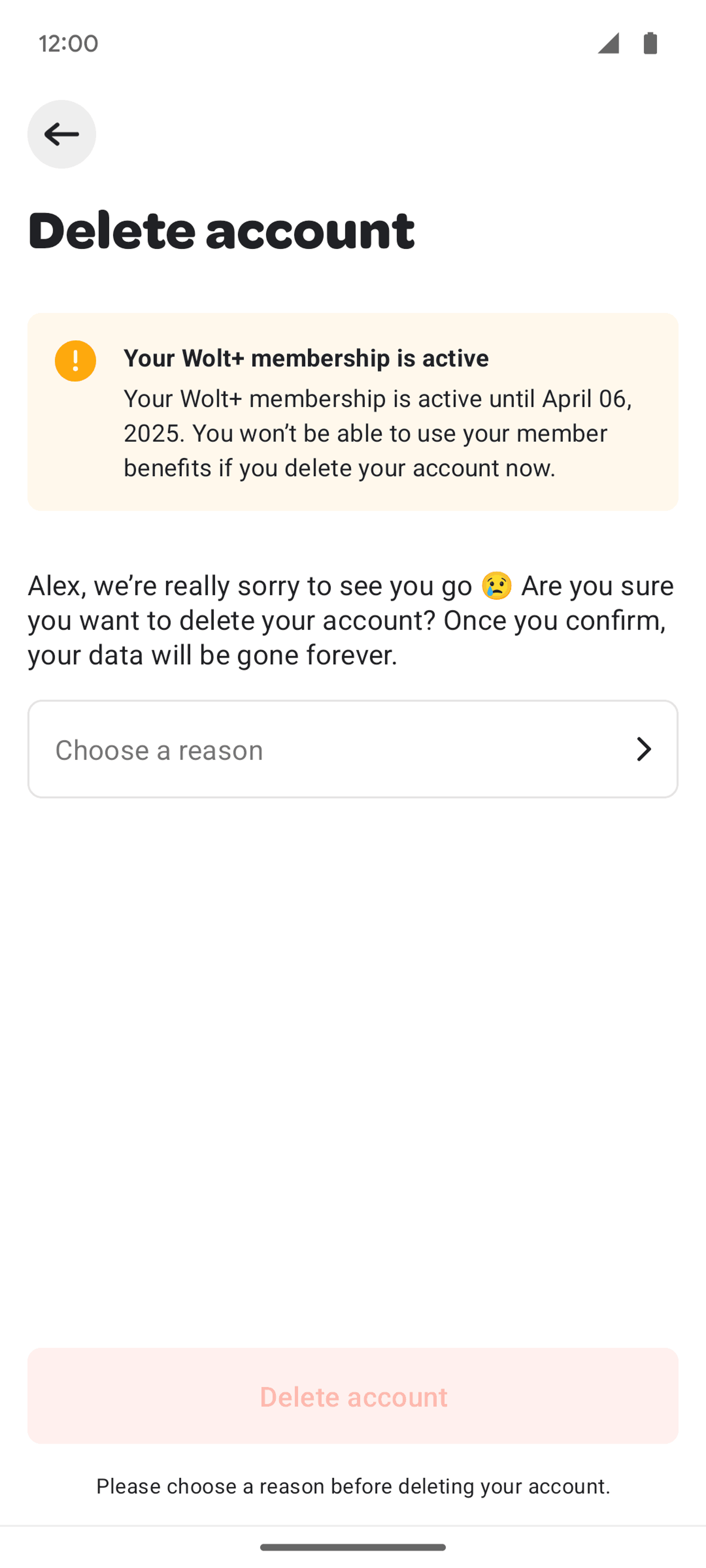 Wolt Delivery Android Food & Drink interface screenshot 22