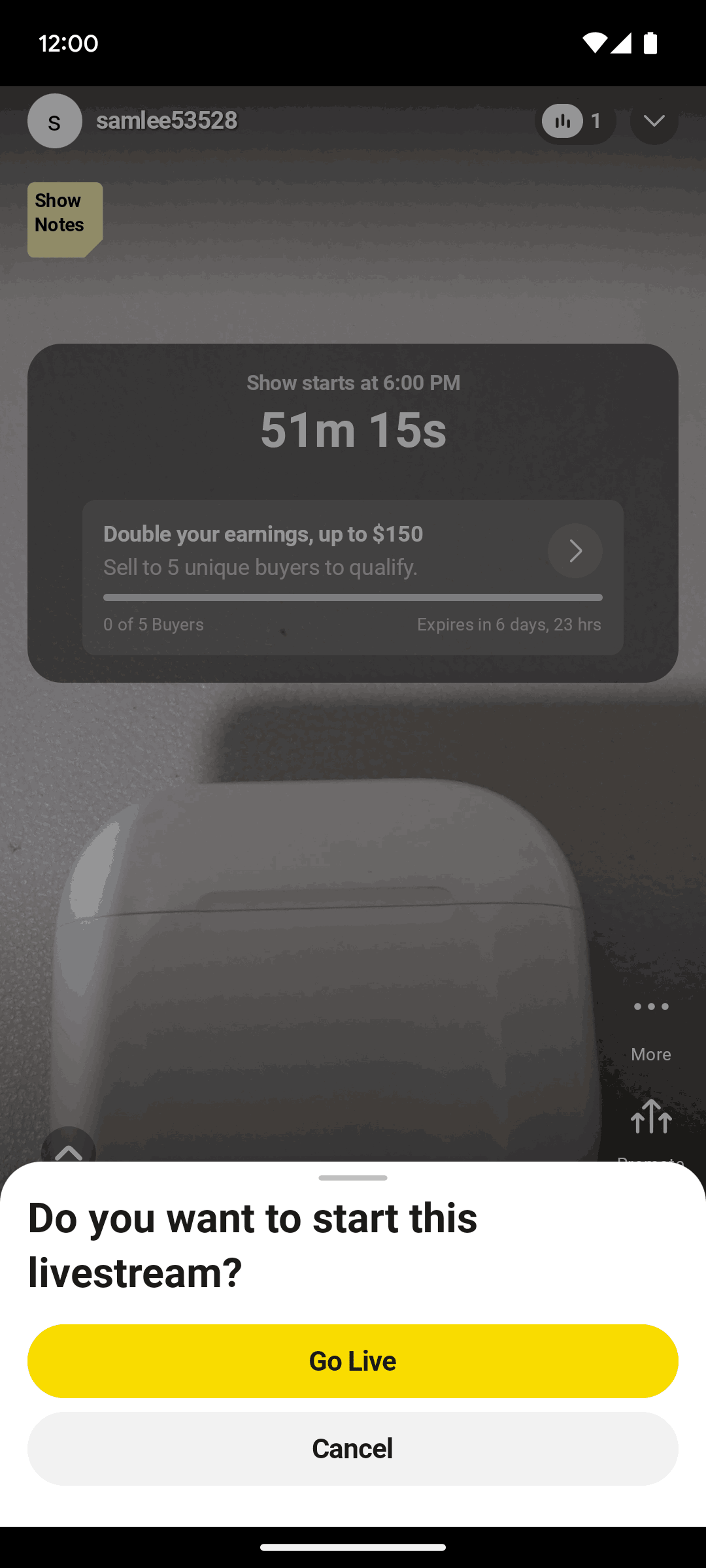 Whatnot Android Shopping interface screenshot 5