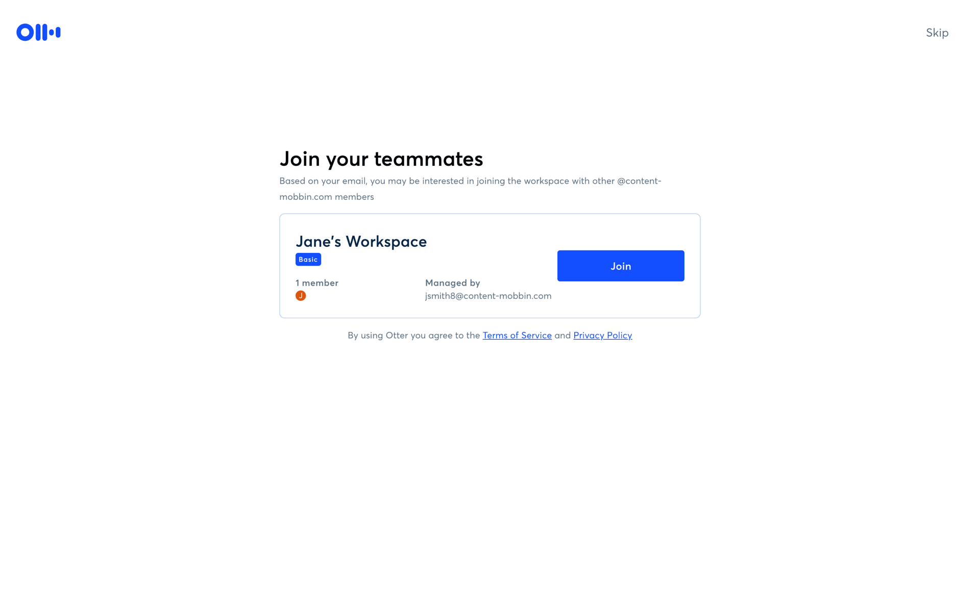 Otter.ai Web AI interface screenshot 14