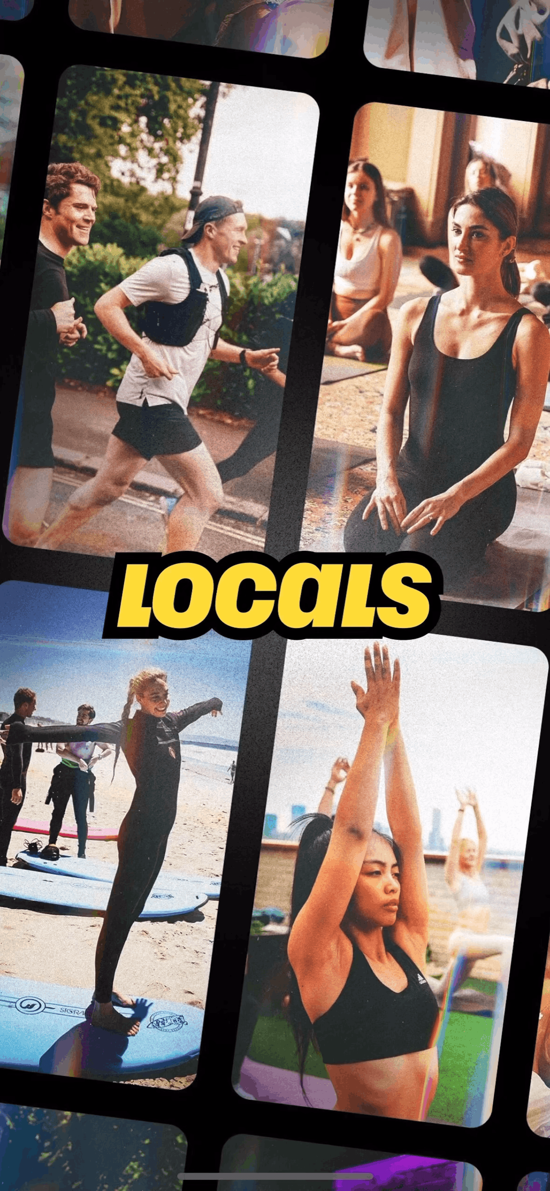 Locals iOS Social Networking interface screenshot 1