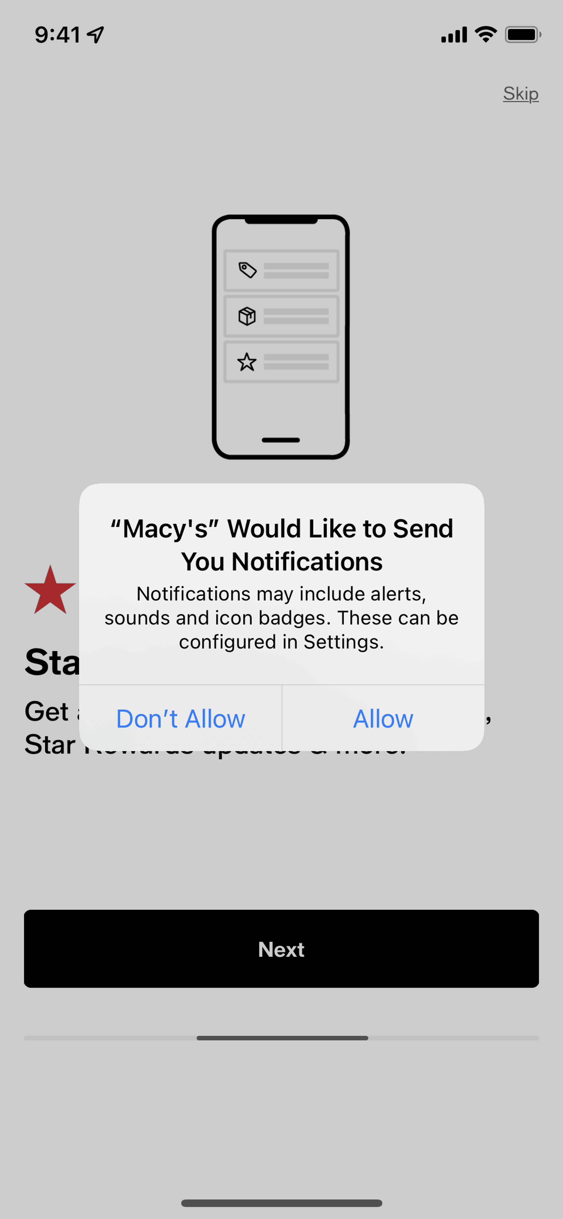 Macy's iOS Shopping interface screenshot 5