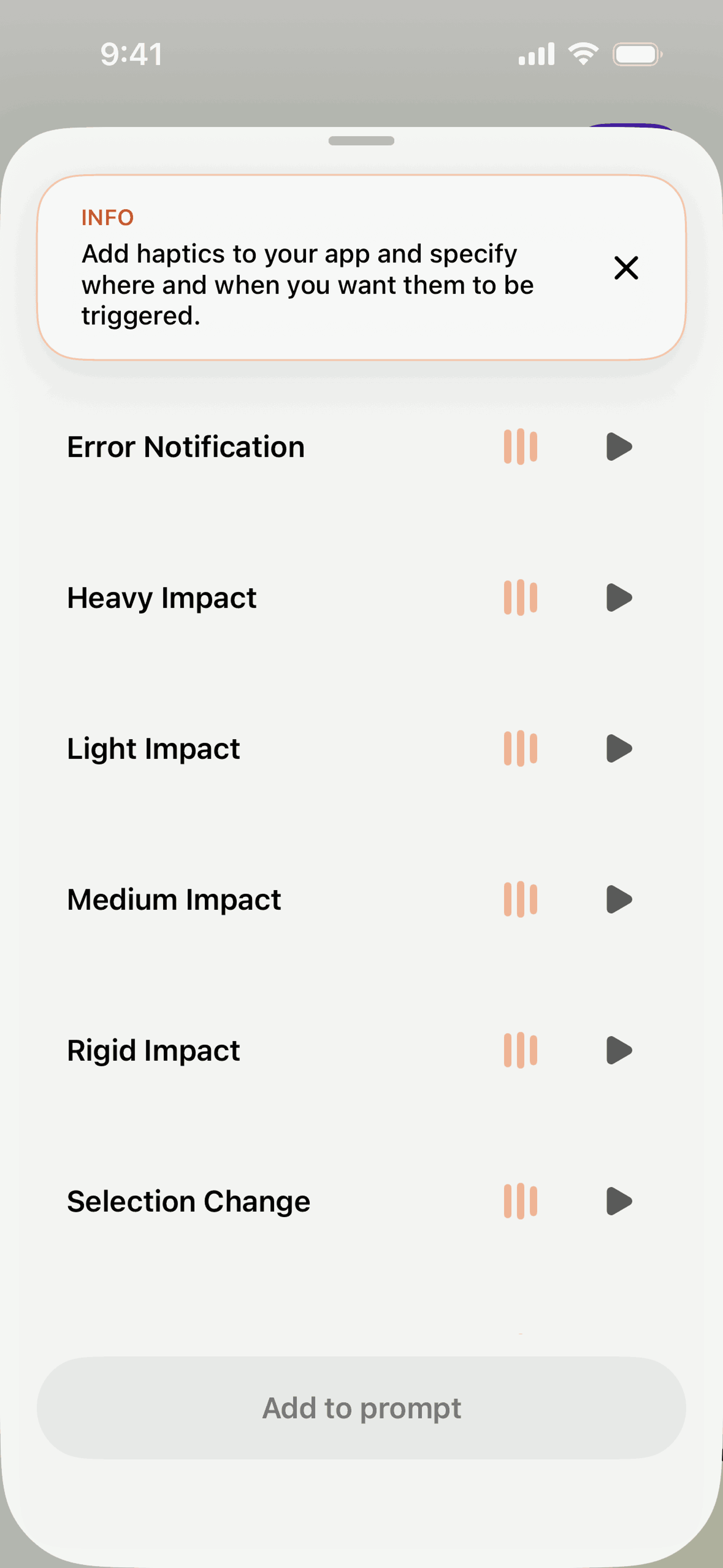 Vibecode iOS Developer Tools interface screenshot 12