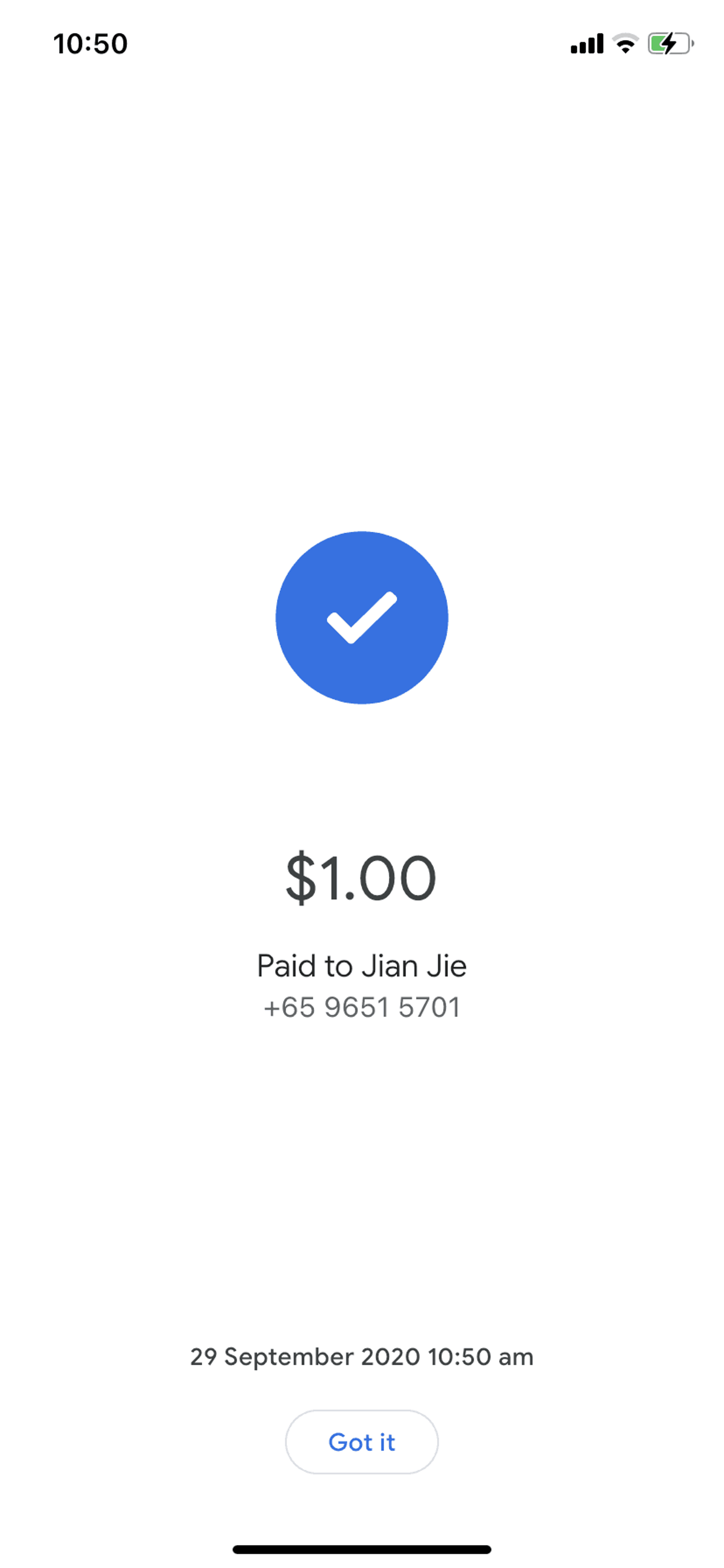 Google Pay iOS Finance interface screenshot 19