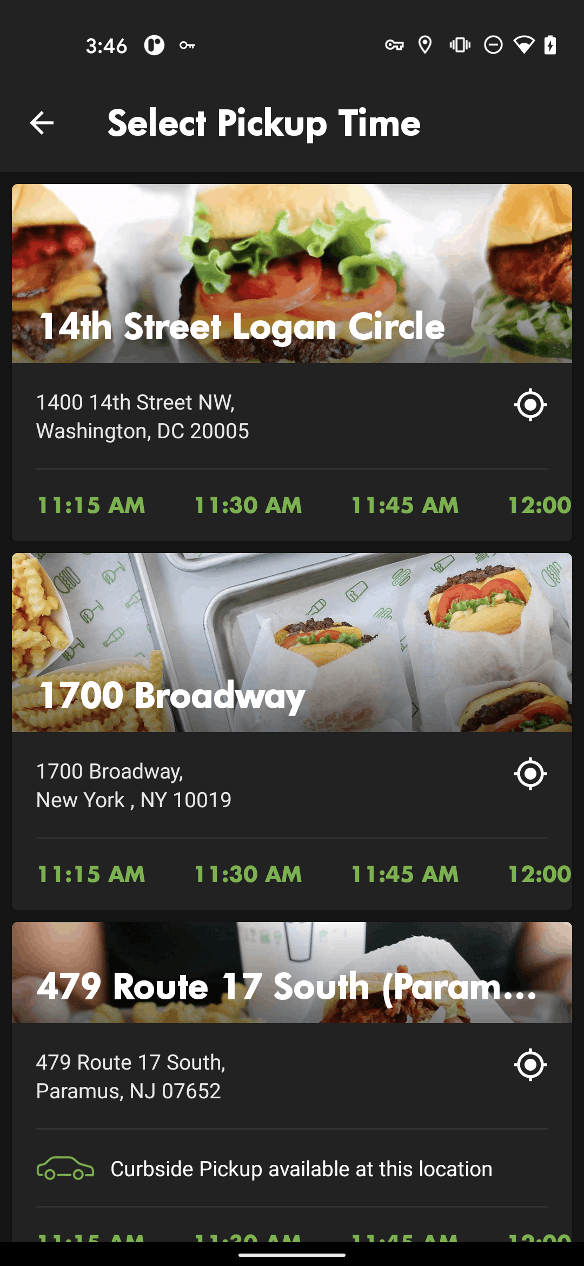Shake Shack Android Food & Drink interface screenshot 8