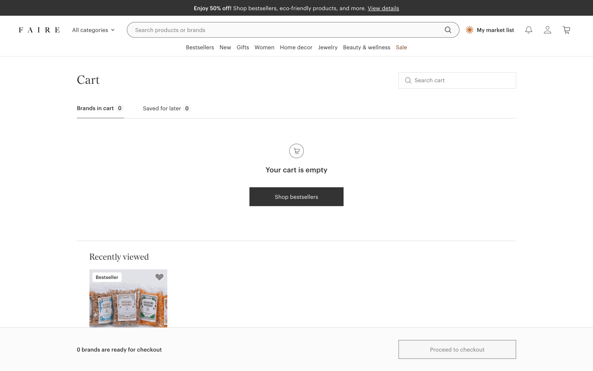 Faire Web Business interface screenshot 6