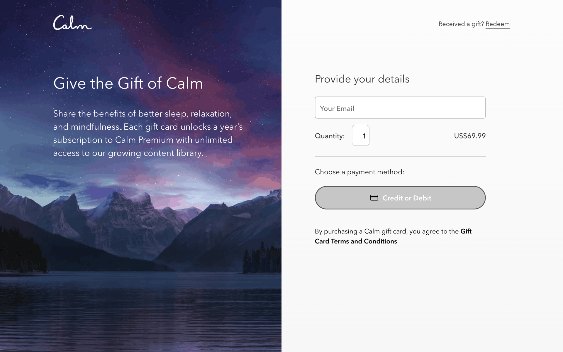 Calm Web Health & Fitness interface screenshot 12
