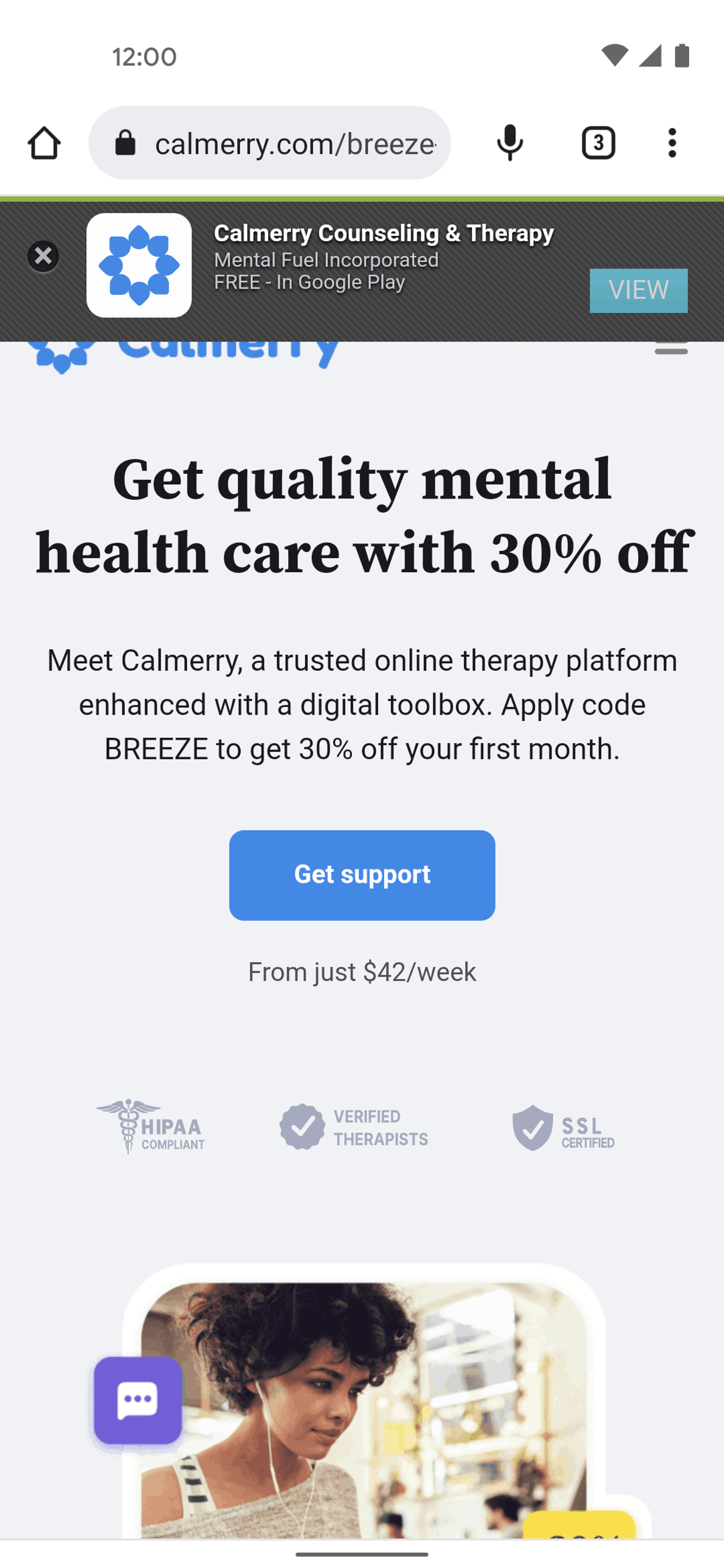 Breeze Android Health & Fitness interface screenshot 7