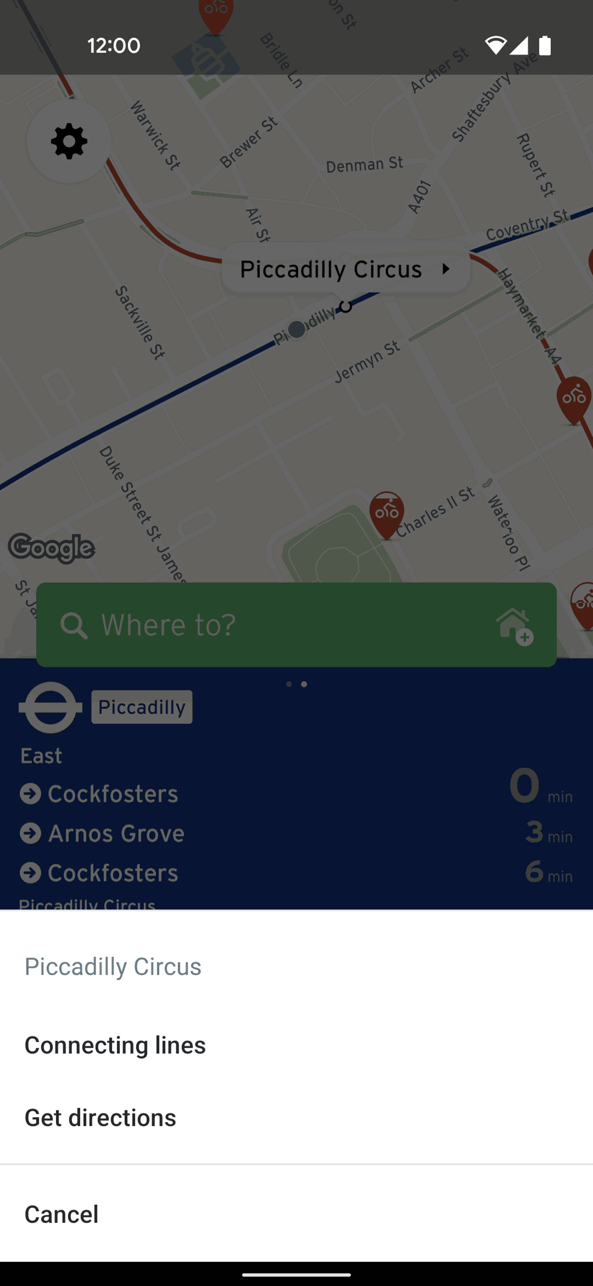 Transit Android Maps & Navigation interface screenshot 16