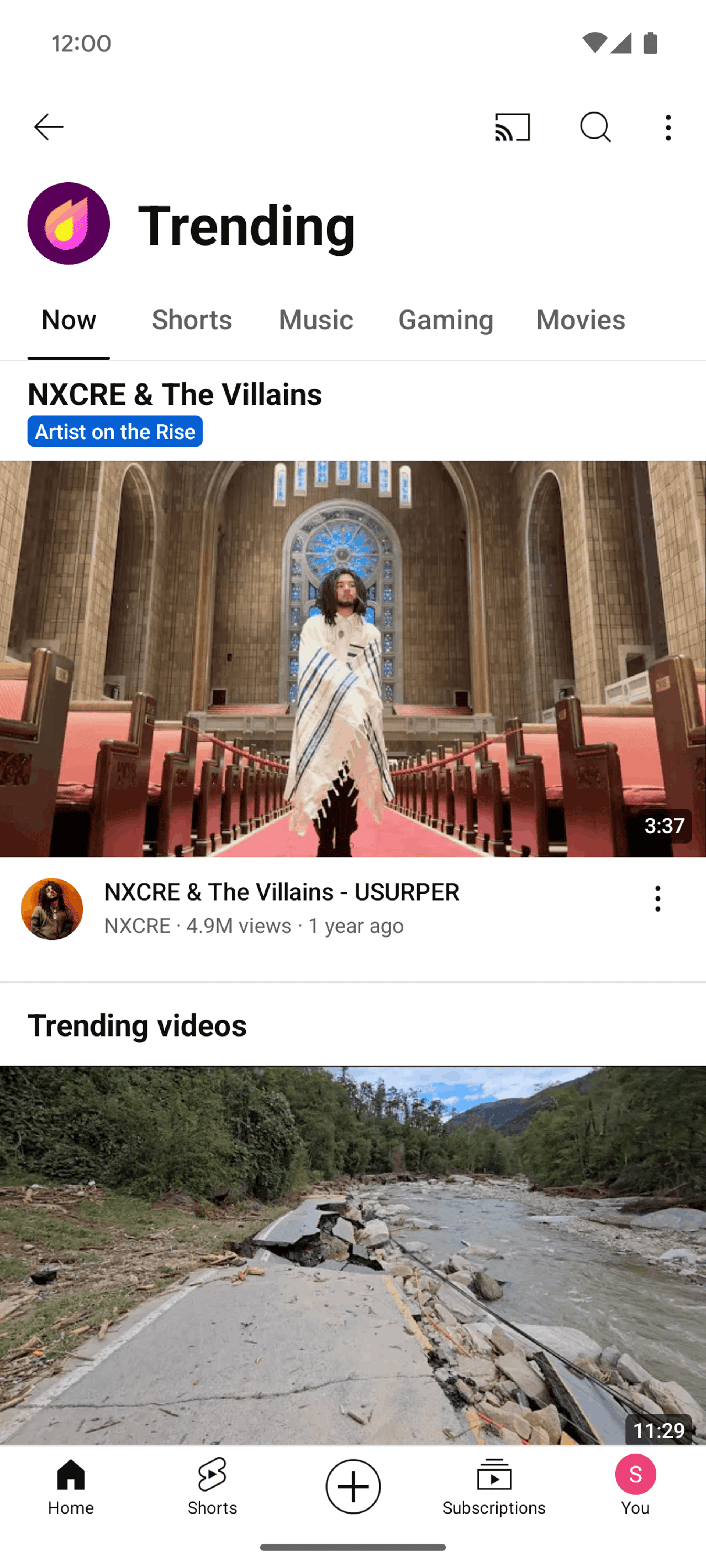 YouTube Android Photo & Video interface screenshot 16