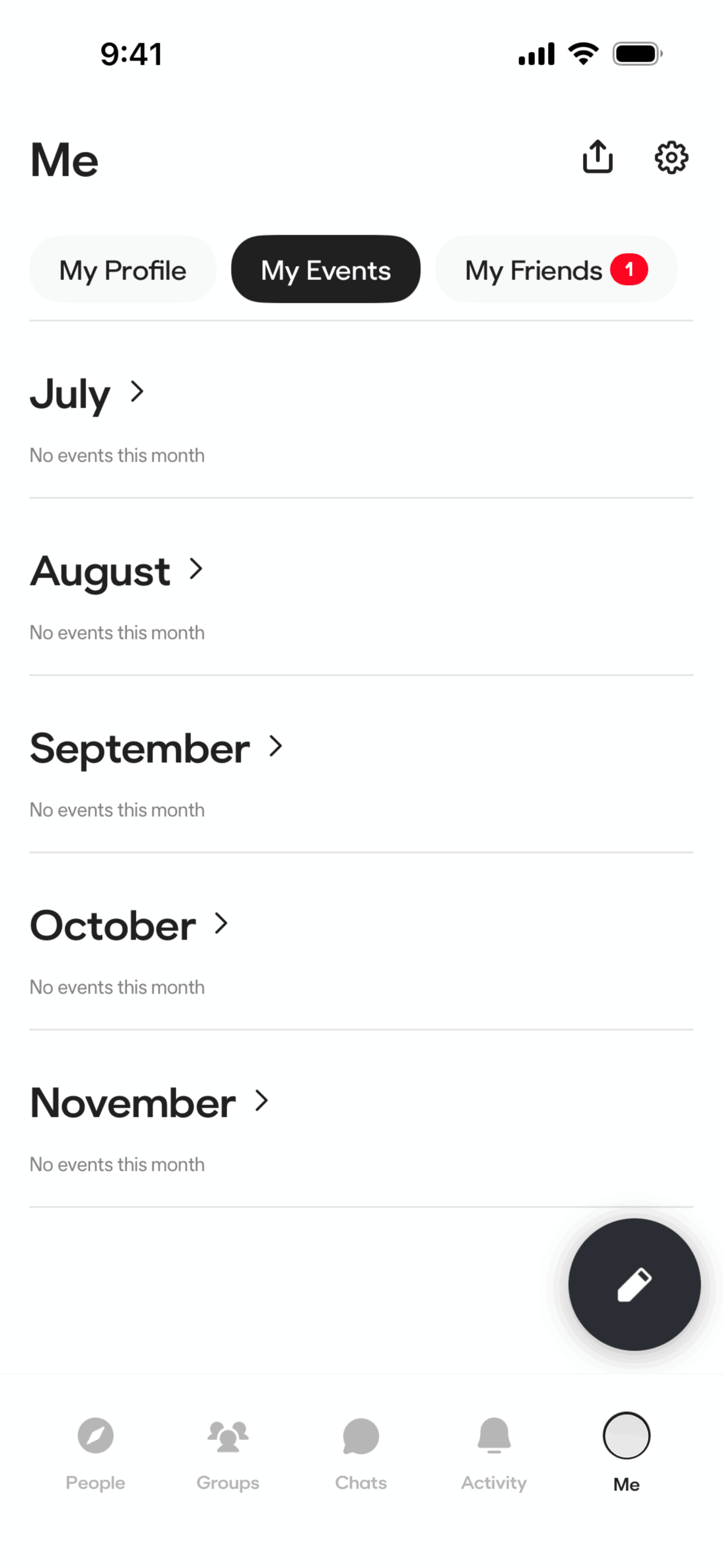 BFF iOS Social Networking interface screenshot 21