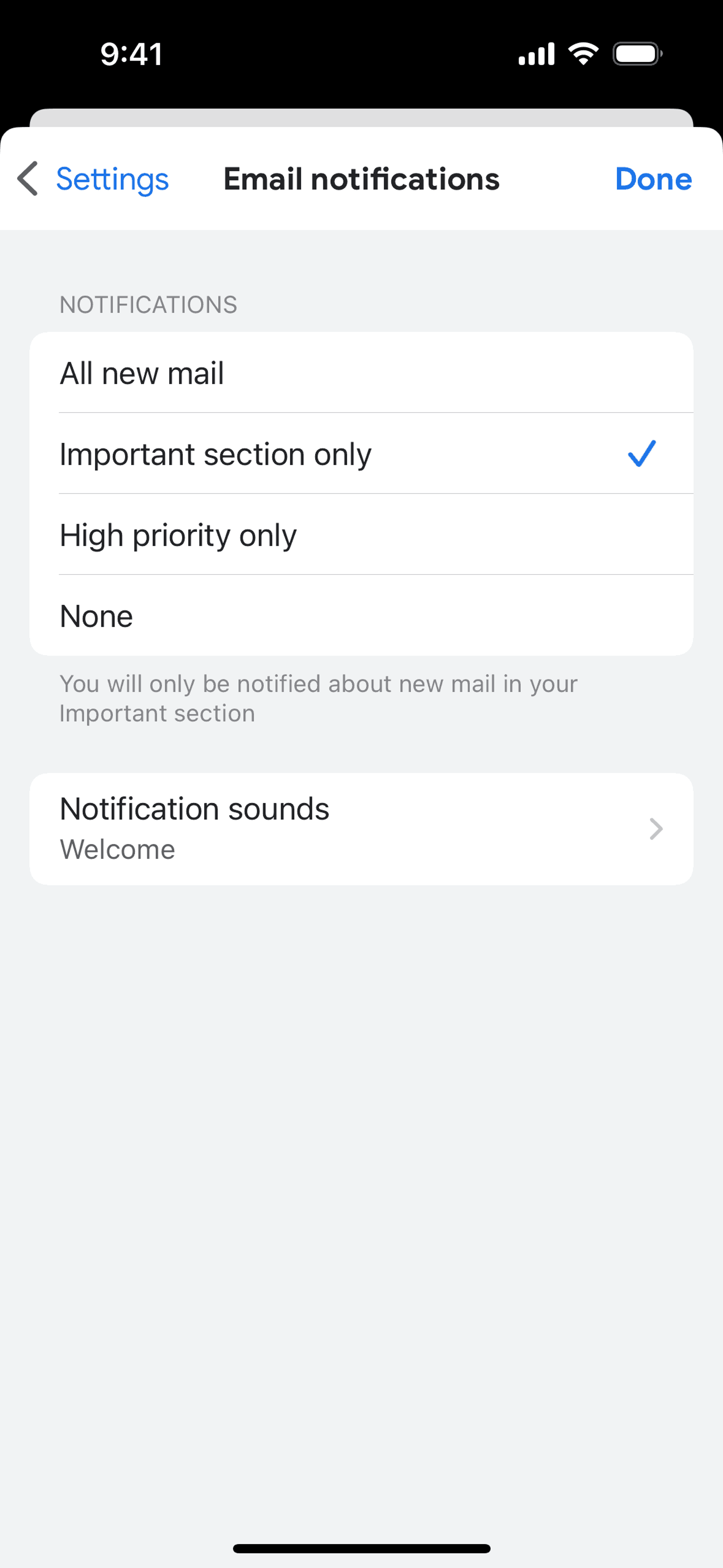 Gmail iOS Productivity interface screenshot 5