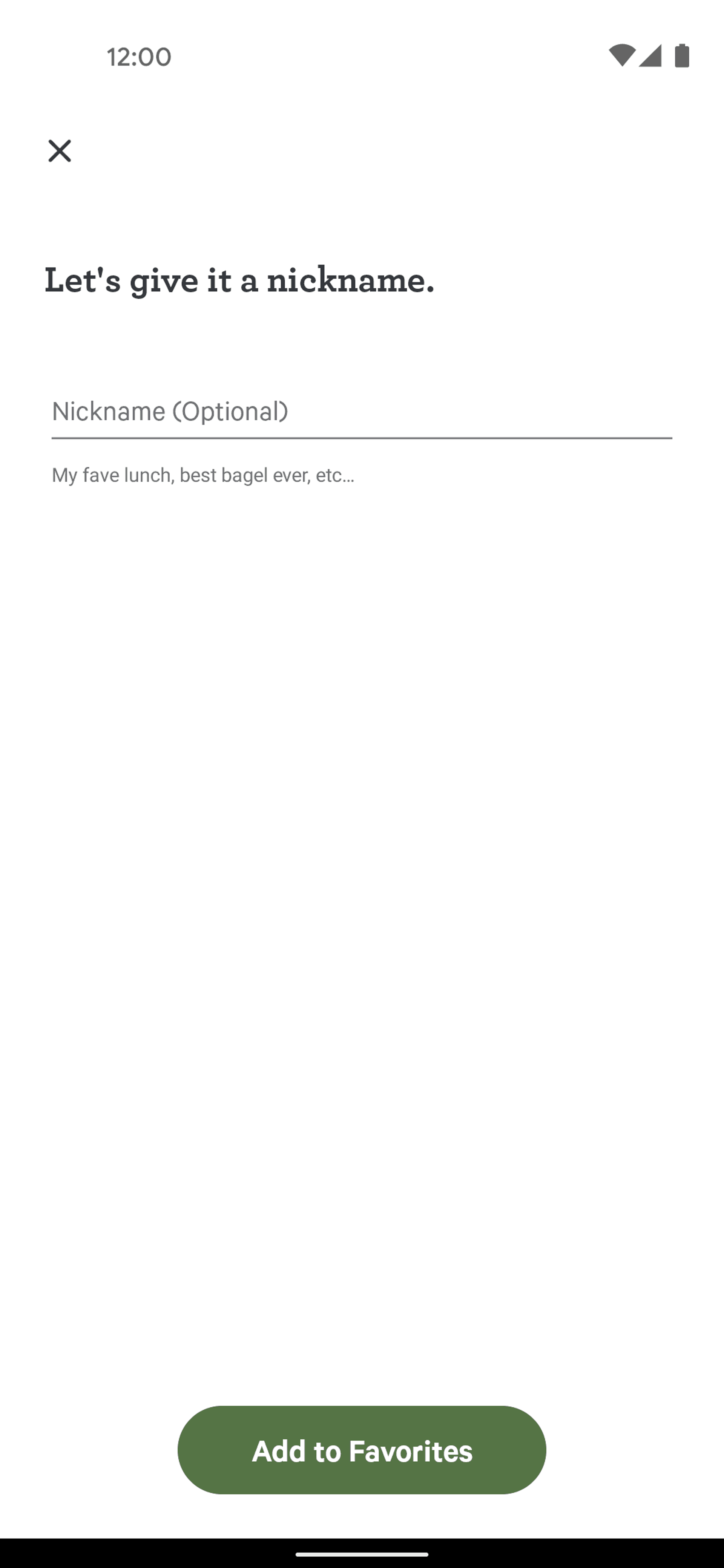Panera Bread Android Food & Drink interface screenshot 5