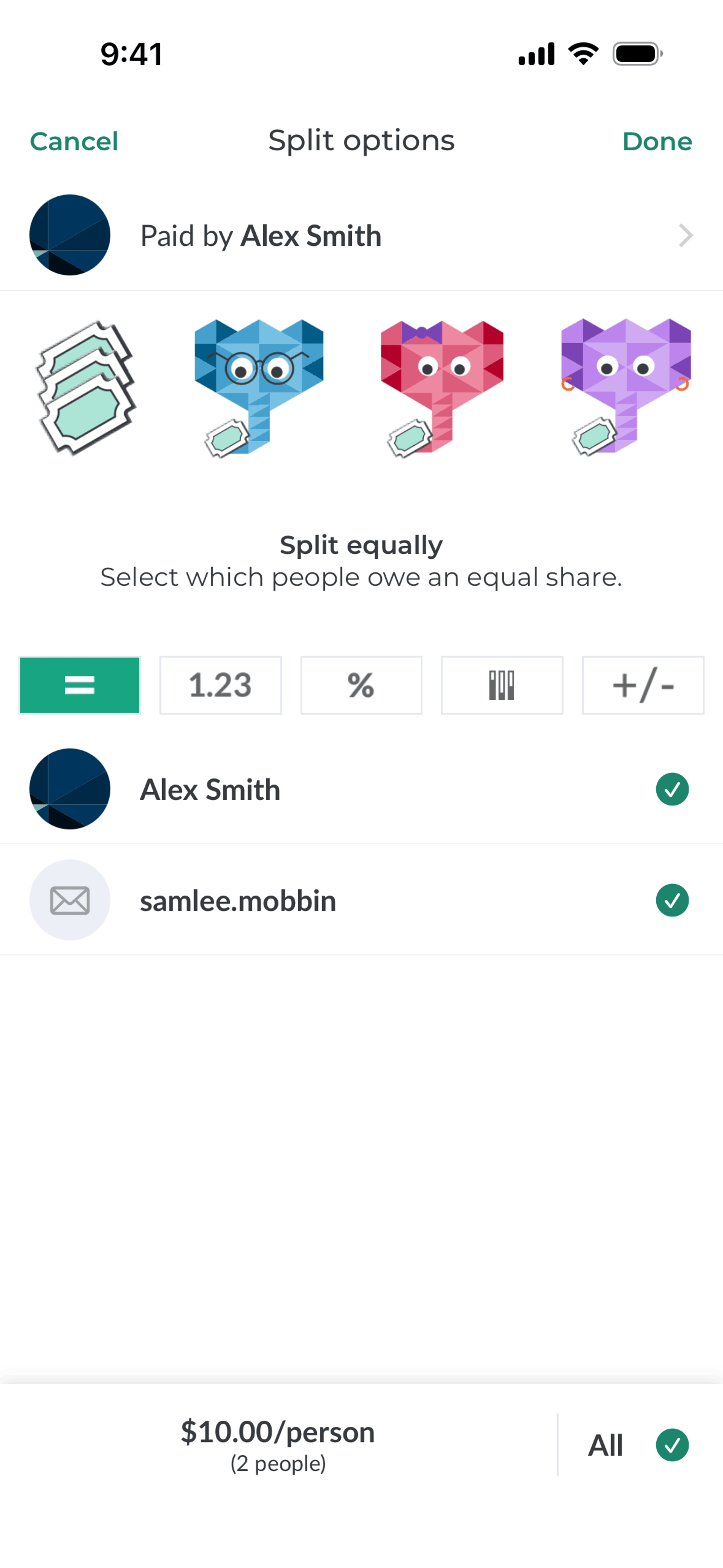 Splitwise iOS Finance interface screenshot 20