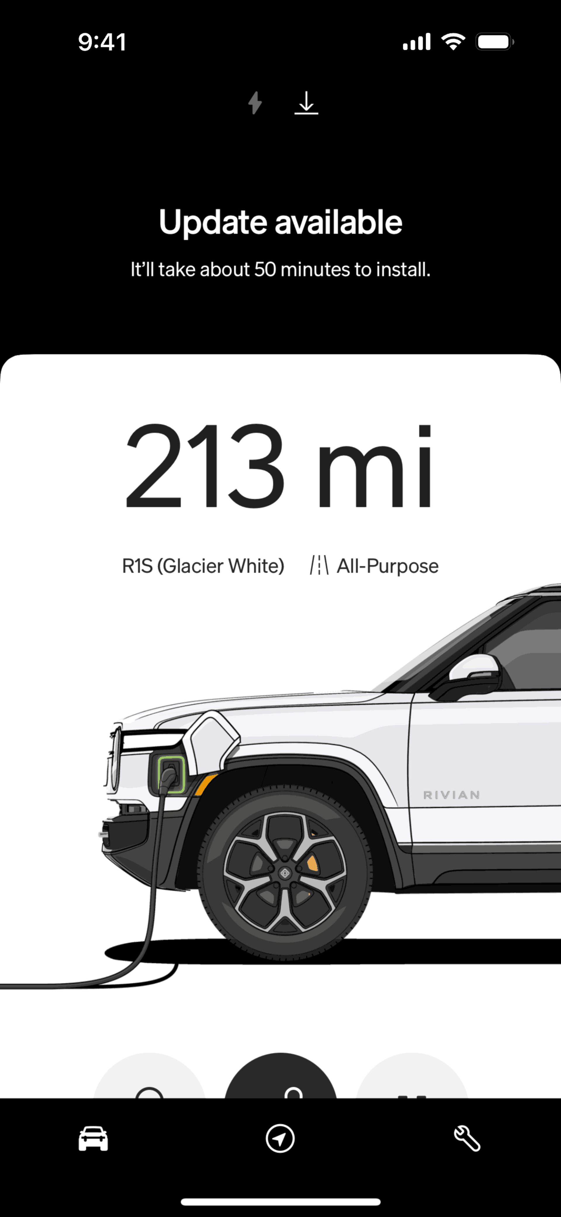 Rivian iOS Travel & Transportation interface screenshot 21