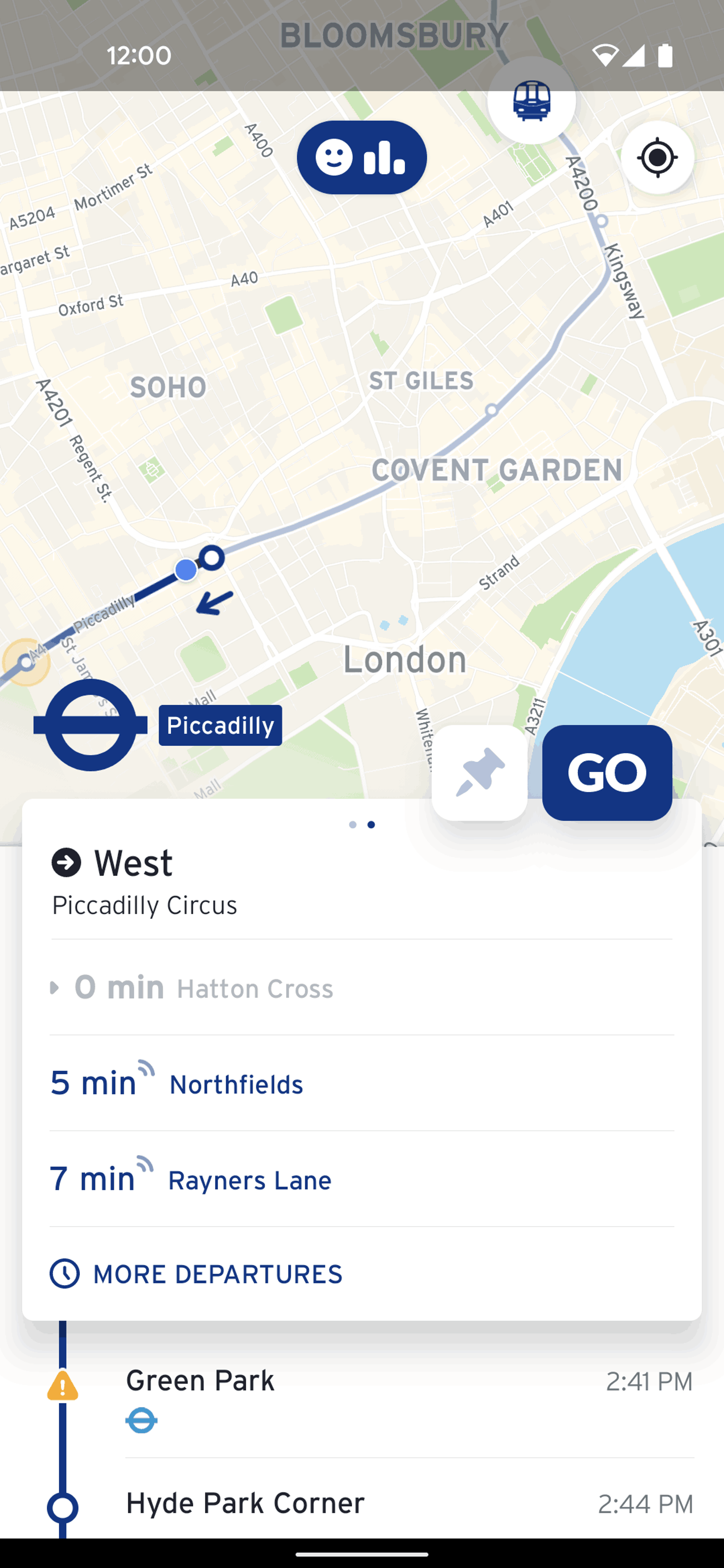 Transit Android Maps & Navigation interface screenshot 22