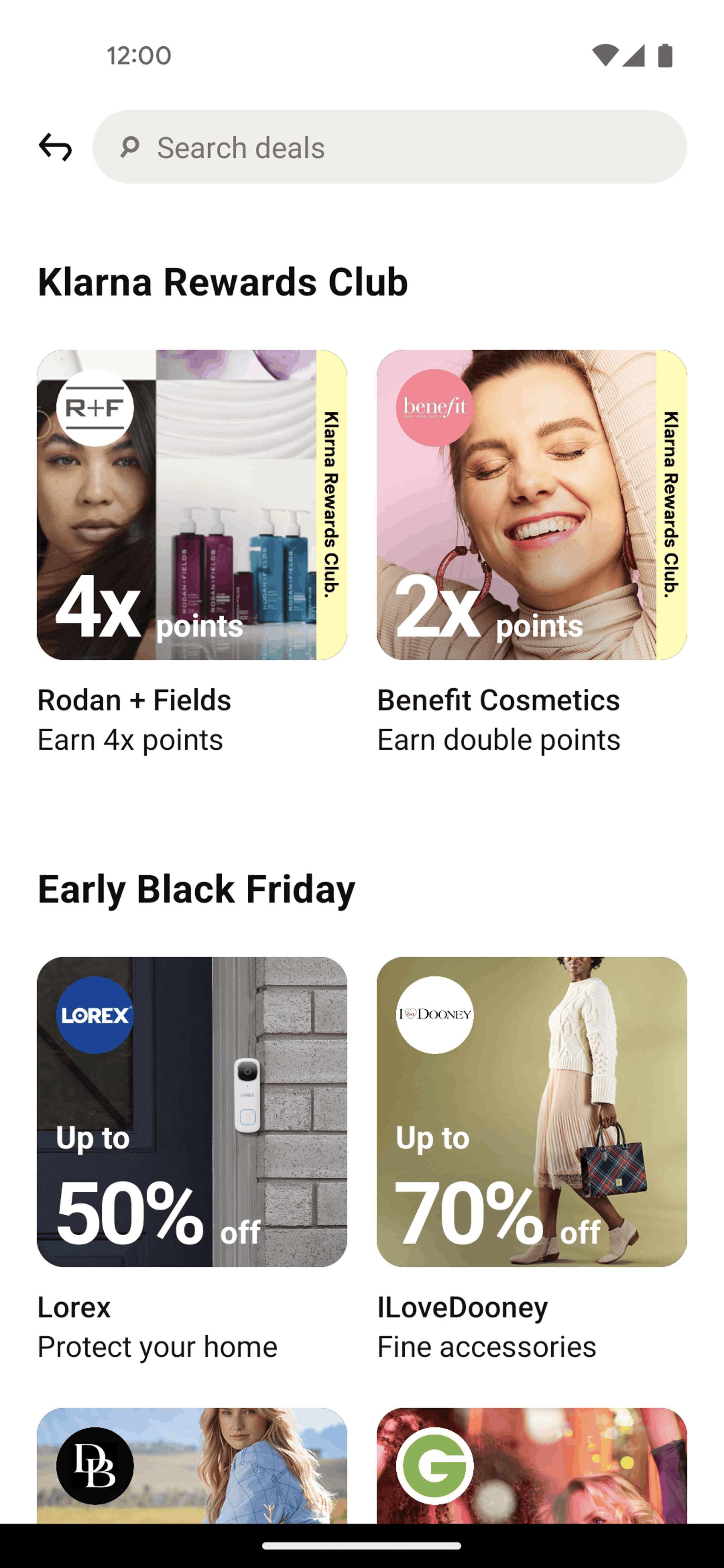 Klarna Android Shopping interface screenshot 20