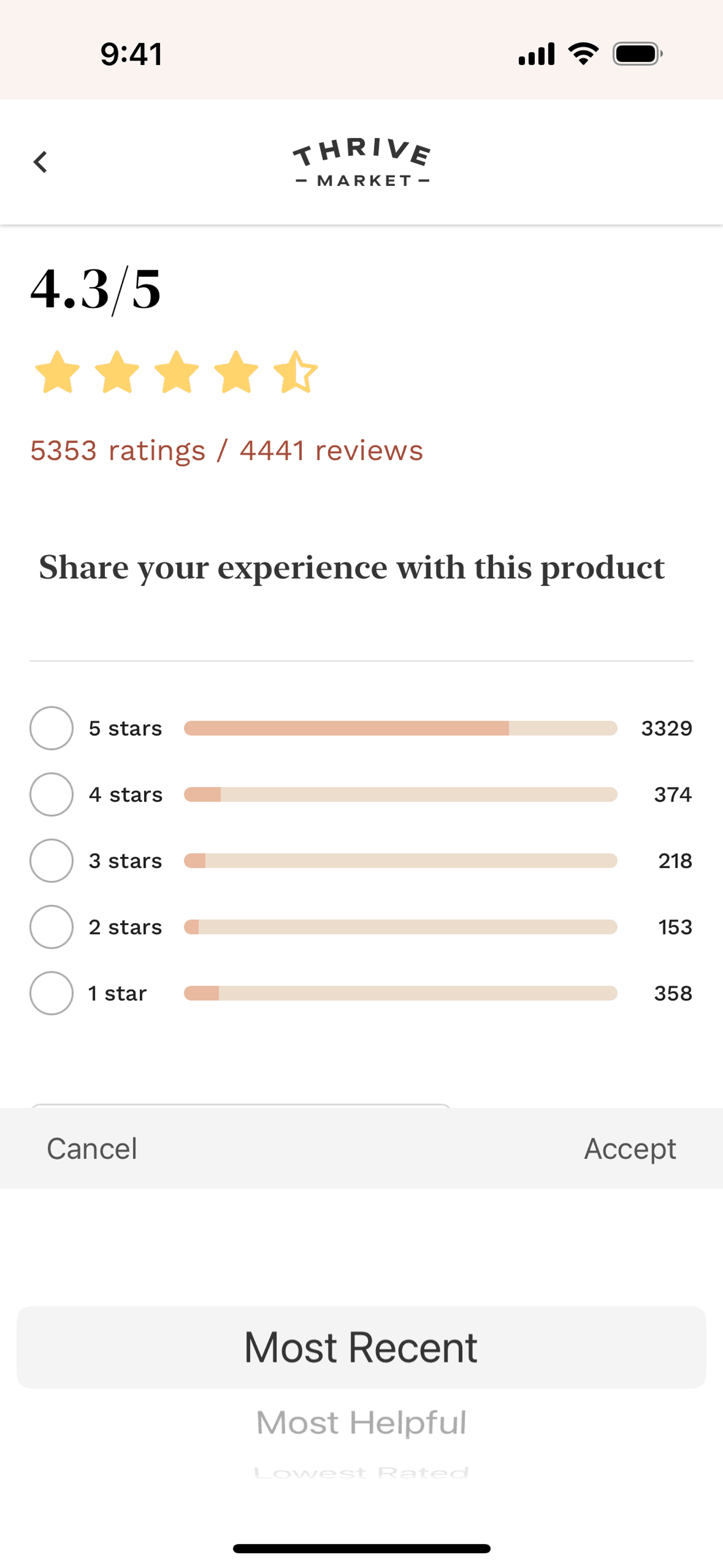 Thrive Market iOS Shopping interface screenshot 23