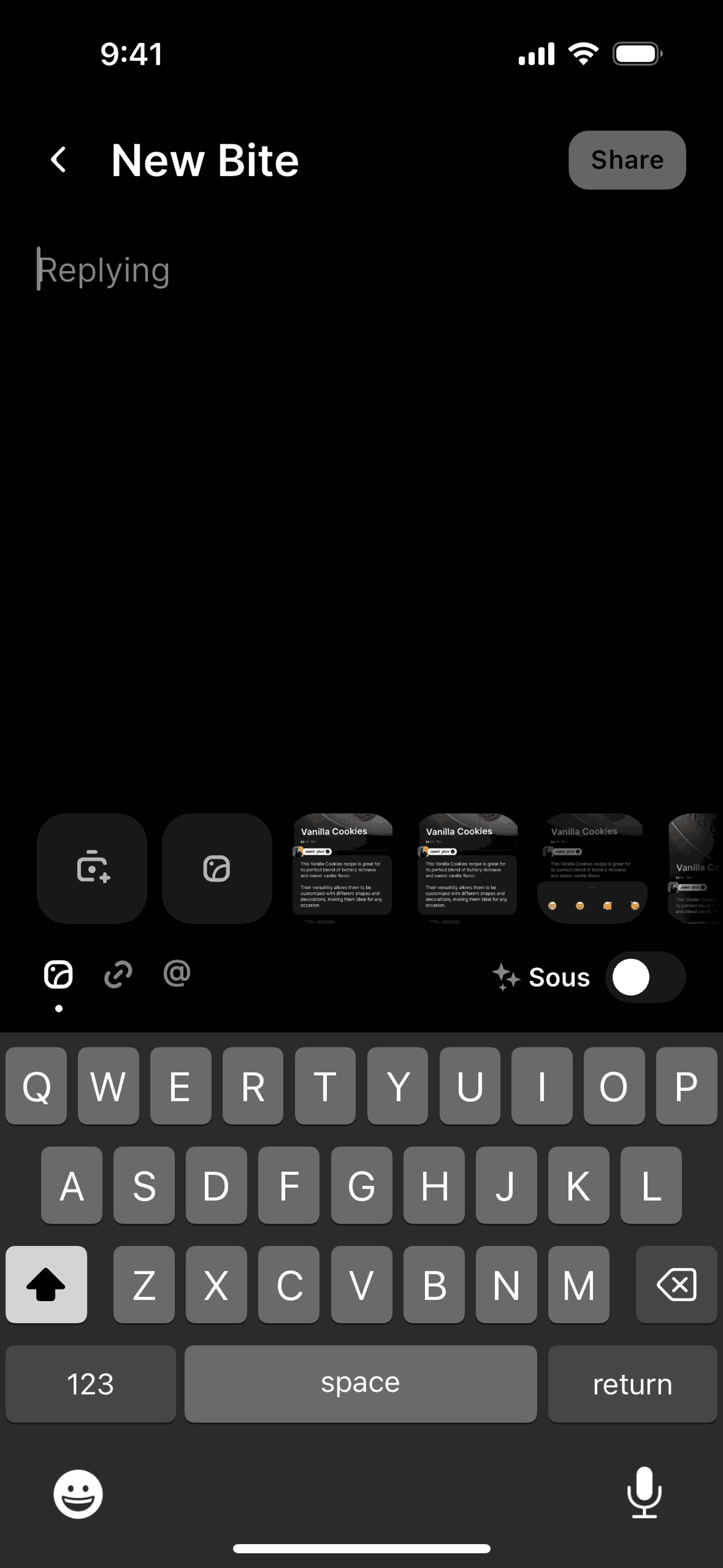 CREME iOS AI interface screenshot 11