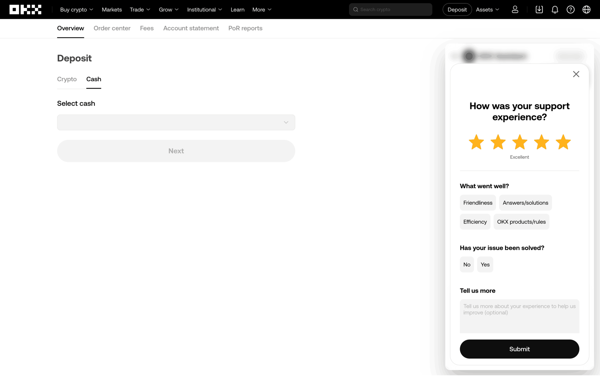 OKX Web Finance interface screenshot 21