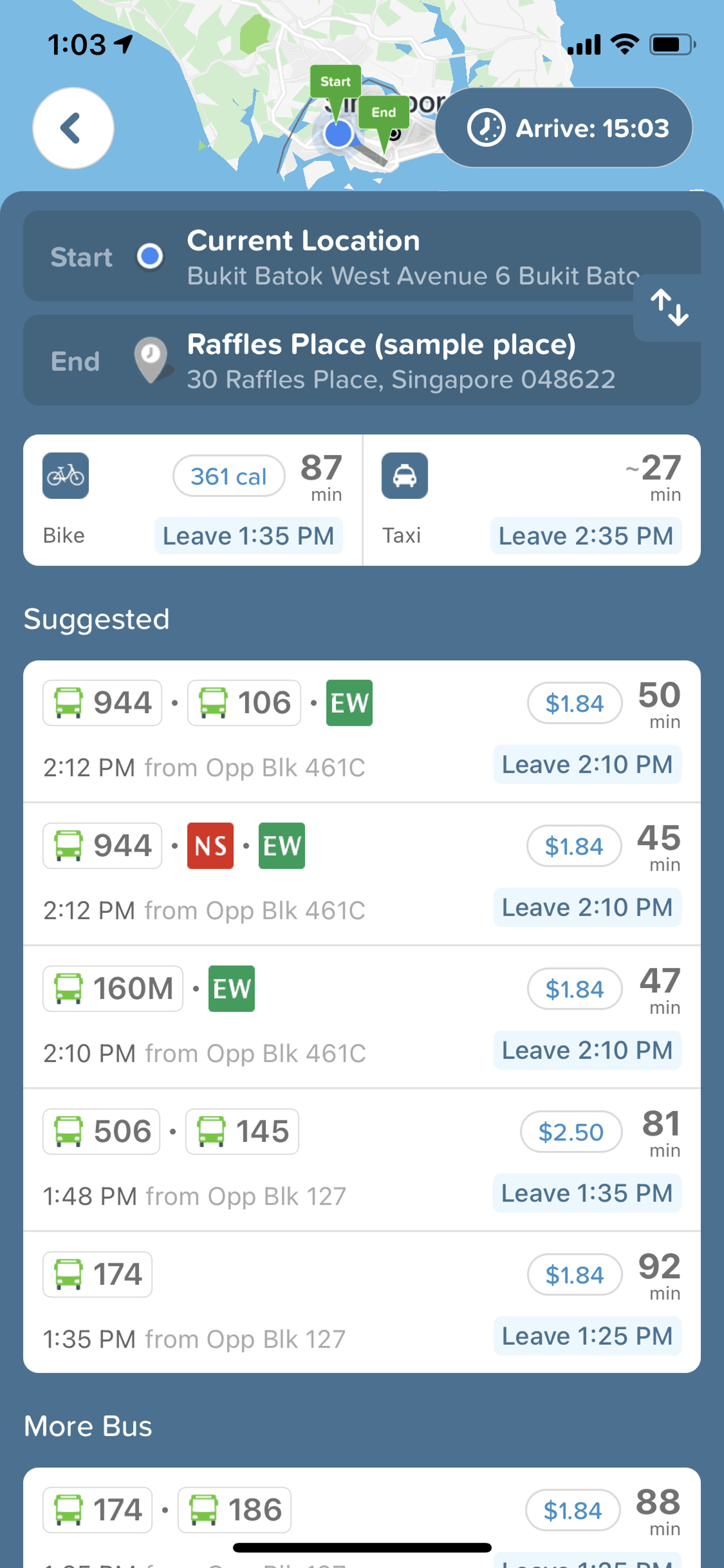Citymapper iOS Maps & Navigation interface screenshot 16