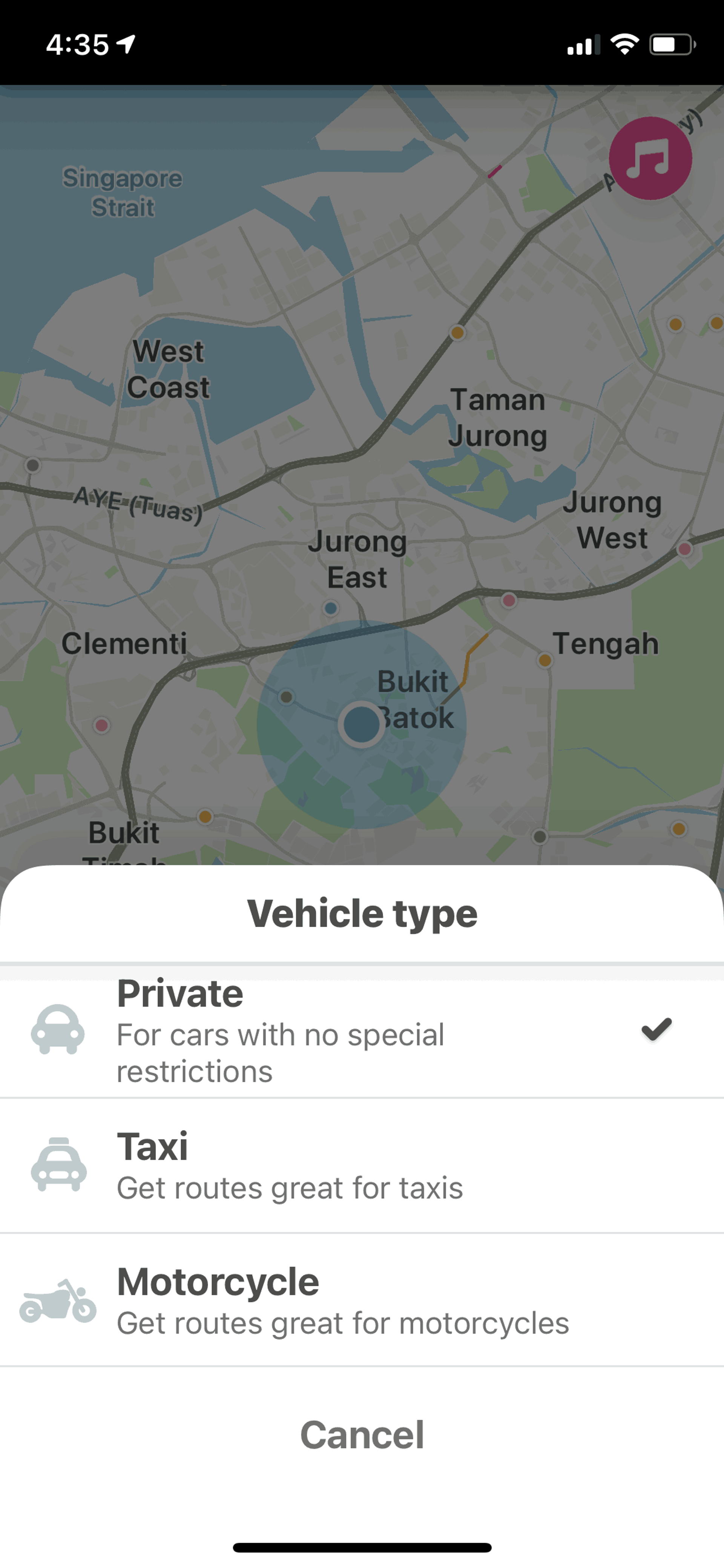 Waze iOS Maps & Navigation interface screenshot 14